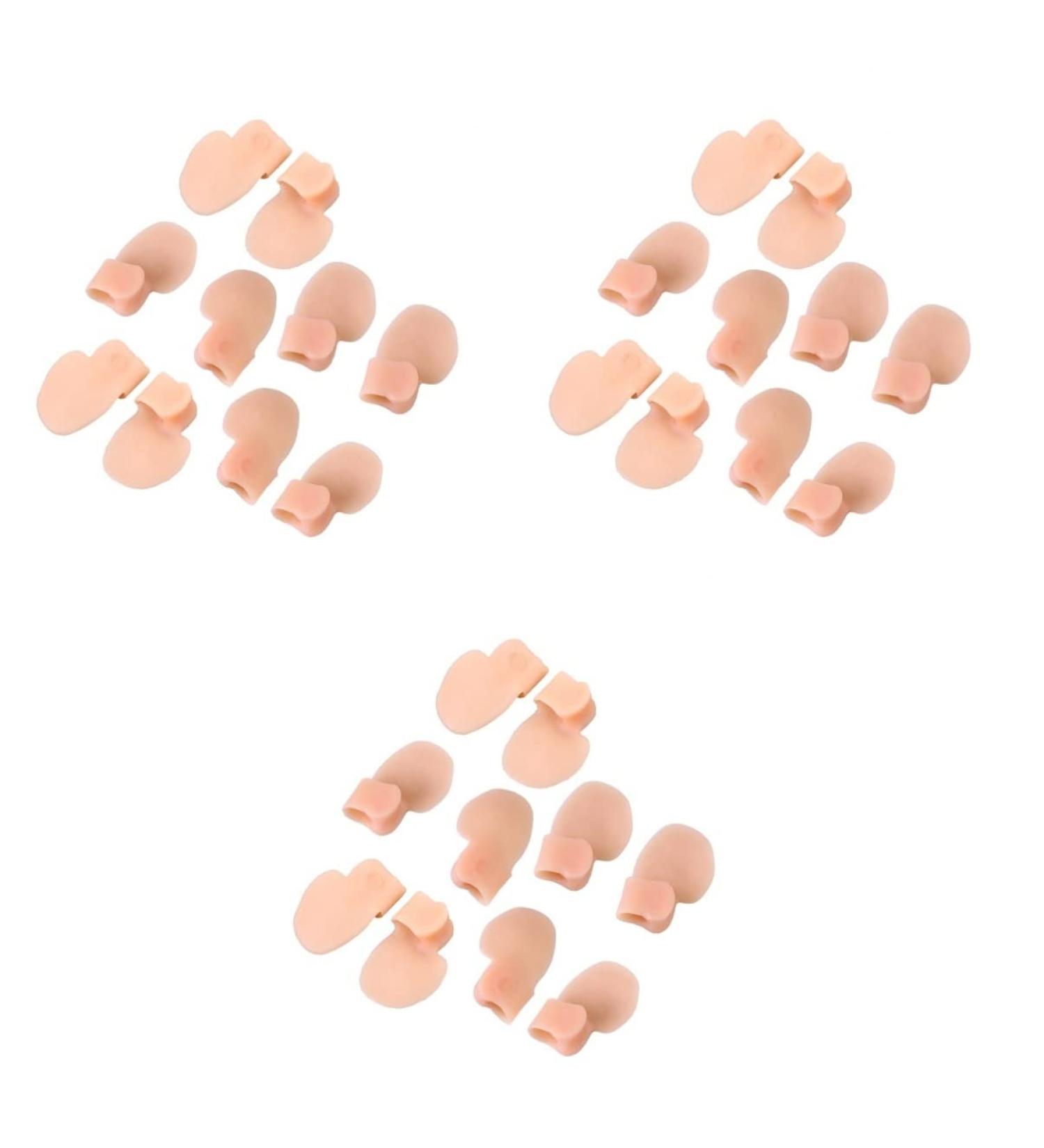 30-Piece Shoe Insole Spacer Set for Bunion Relief and Toe Alignment - Nude, Medium Size - Pedicure Tool for Men and Women - Buy Online on GoSupps.com