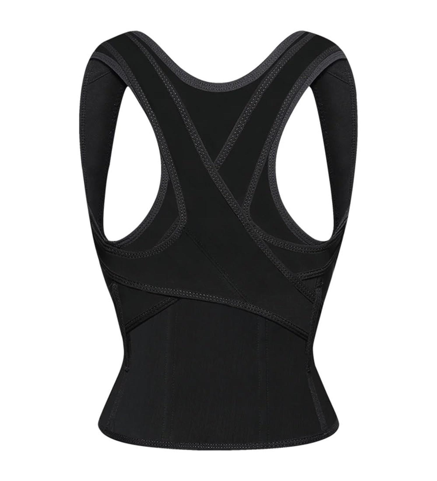 Back Posture Corrector Brace for Men & Women - Neck Clavicle & Spine Support - Hunchback Correction Belt for Home Office & Sport - Small Black - Buy Online on GoSupps.com