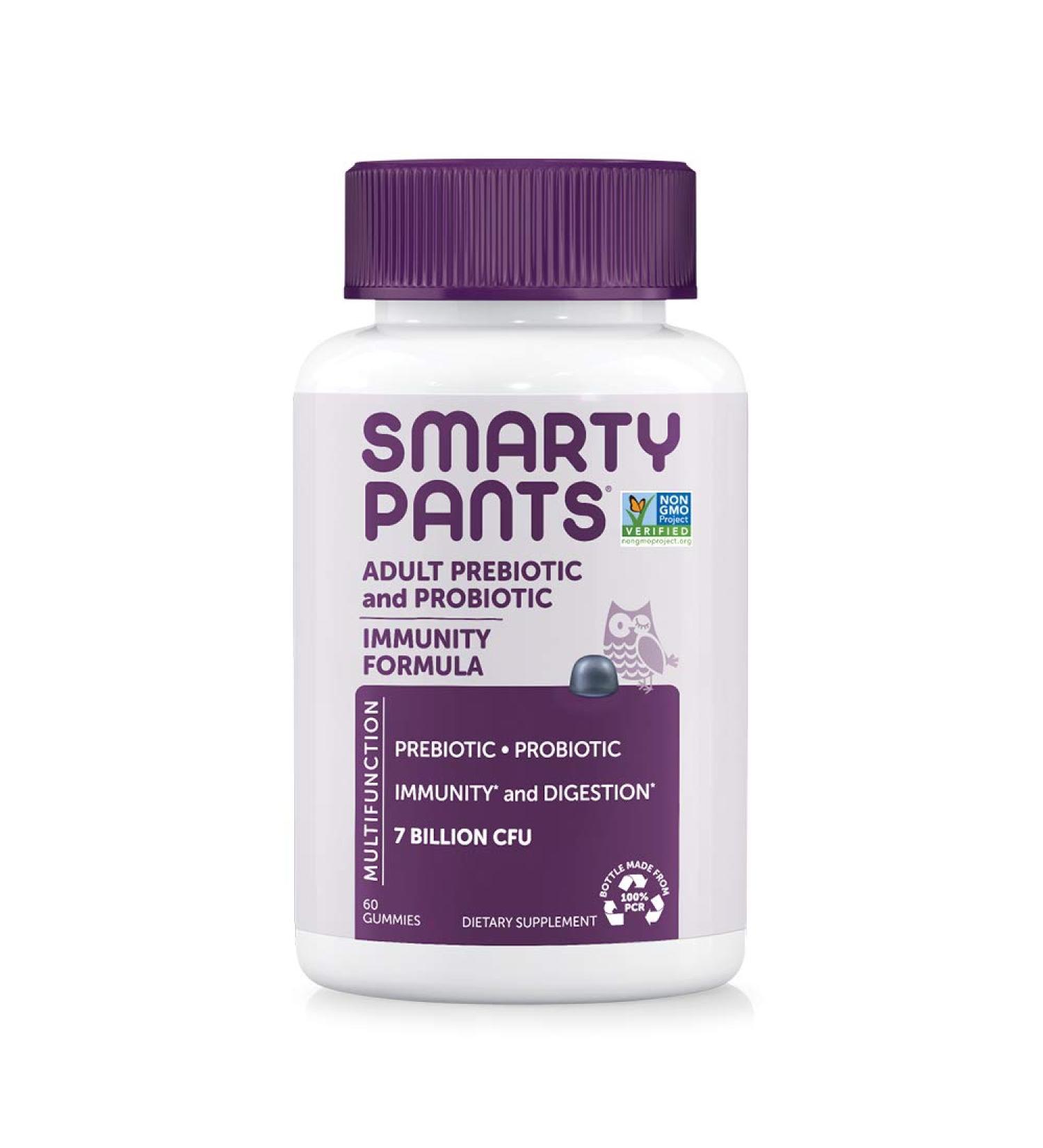 SmartyPants Adult Probiotic Gummies - Immune Support & Digestive Comfort | Strawberry Crأ¨me, 30 Day Supply - Buy Online on GoSupps.com