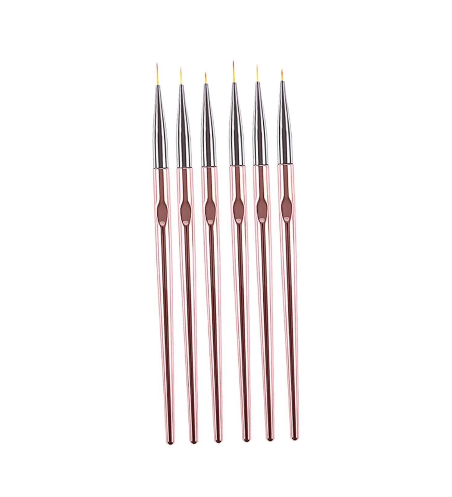 Housoutil Manicure Colored Drawing Tool Uv Gel Nail Brush Nail Pen Nail Brushes for Nail Art Manicure Art Liner Brushes Polish Brush Pen Tools Practical Poly Pull Pen Non-slip Pink - Buy Online on GoSupps.com