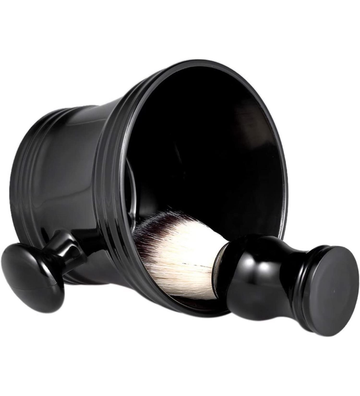 Traditional Beard Shaving Tools Set: ABS Mug Bowl & Shaving Brush Kit - Buy Online on GoSupps.com