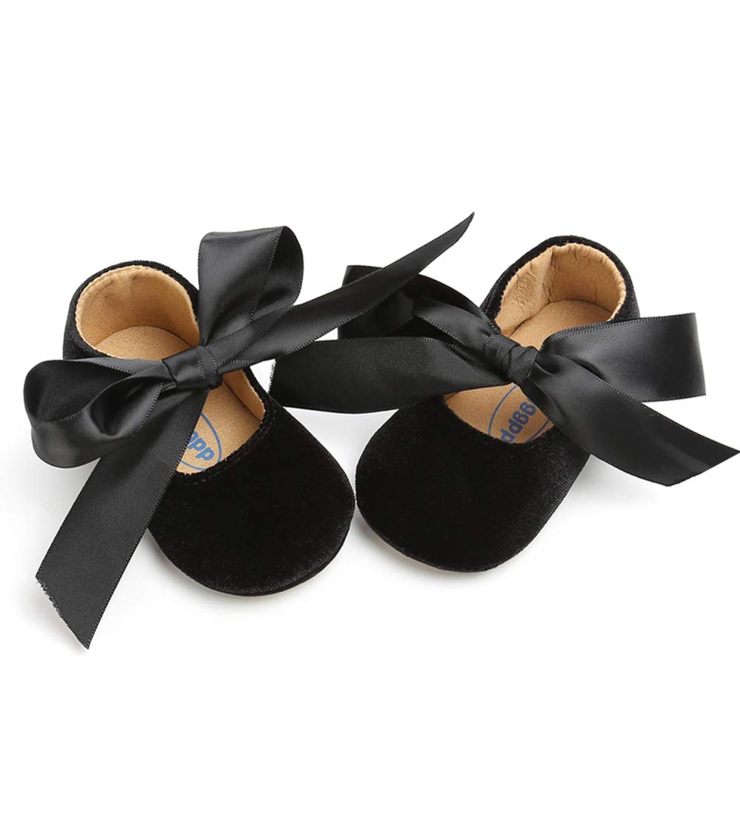 RVROVIC Infant Princess Sparkly Moccasins 12-18 Months - Black - Buy Online on GoSupps.com