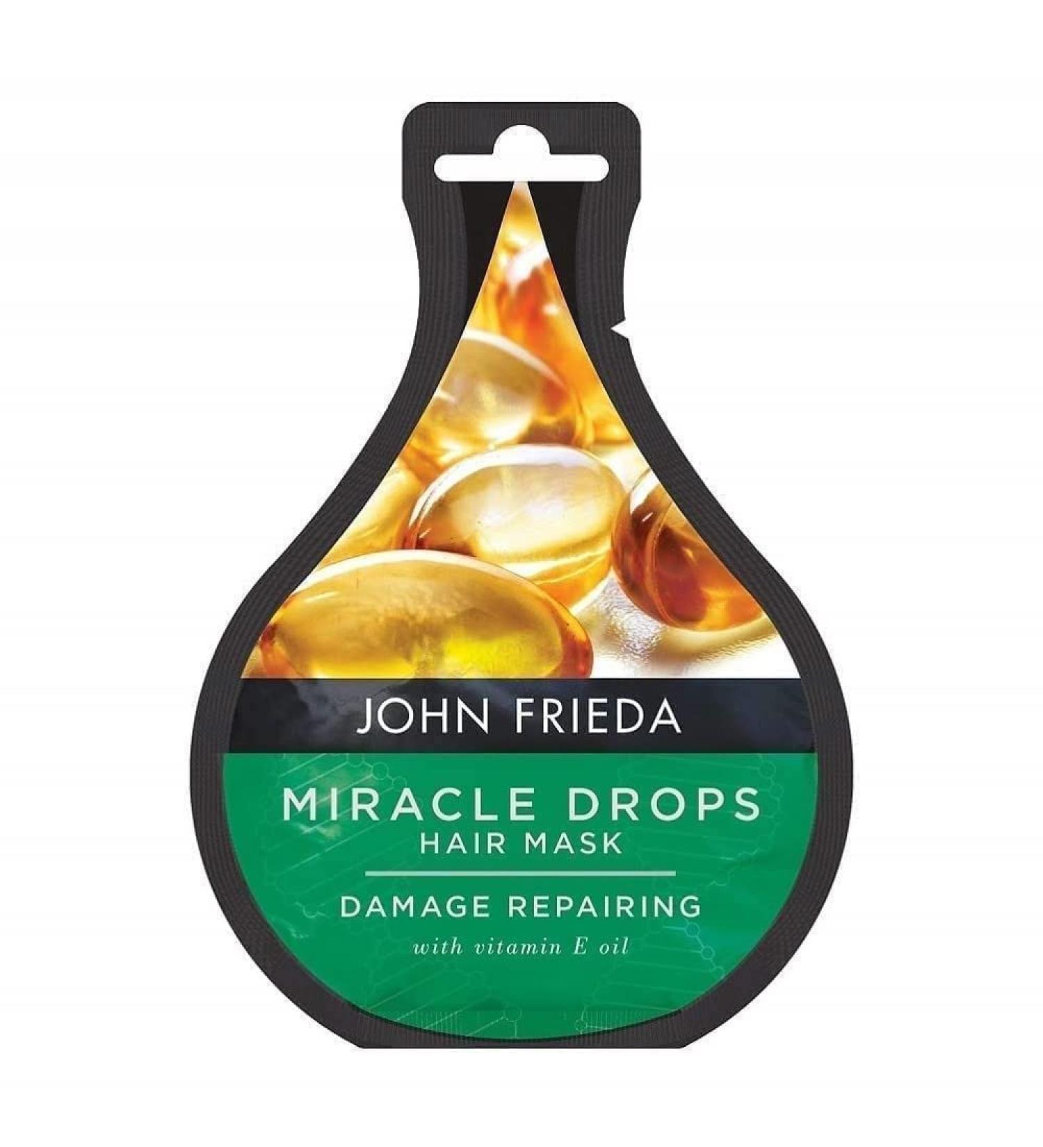John Frieda Miracle Drops Damage Repairing Hair Mask for Damaged Hair  25 ml