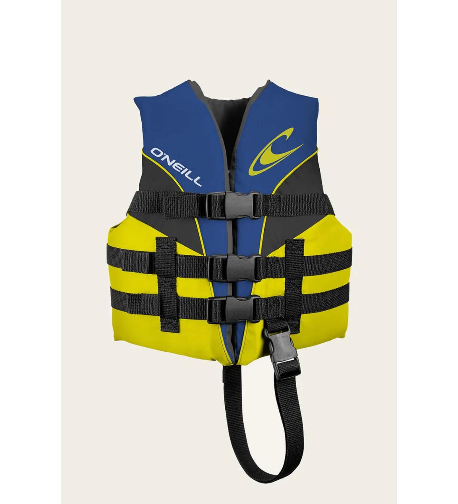 O'Neill Child Superlite USCG Life Vest - Pacific/Yellow/Black - One Size - Buy Online on GoSupps.com