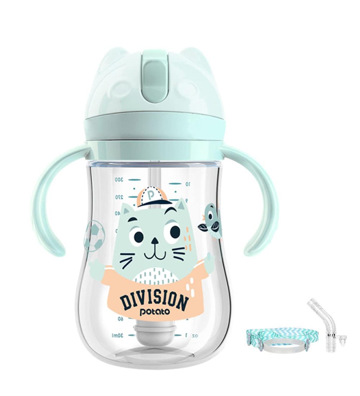 POTATO 300ML Spill-Proof Sippy Cup for Toddlers with Handles and Strap - Green | Tritan Material | BPA-Free | 6 Months - Buy Online on GoSupps.com
