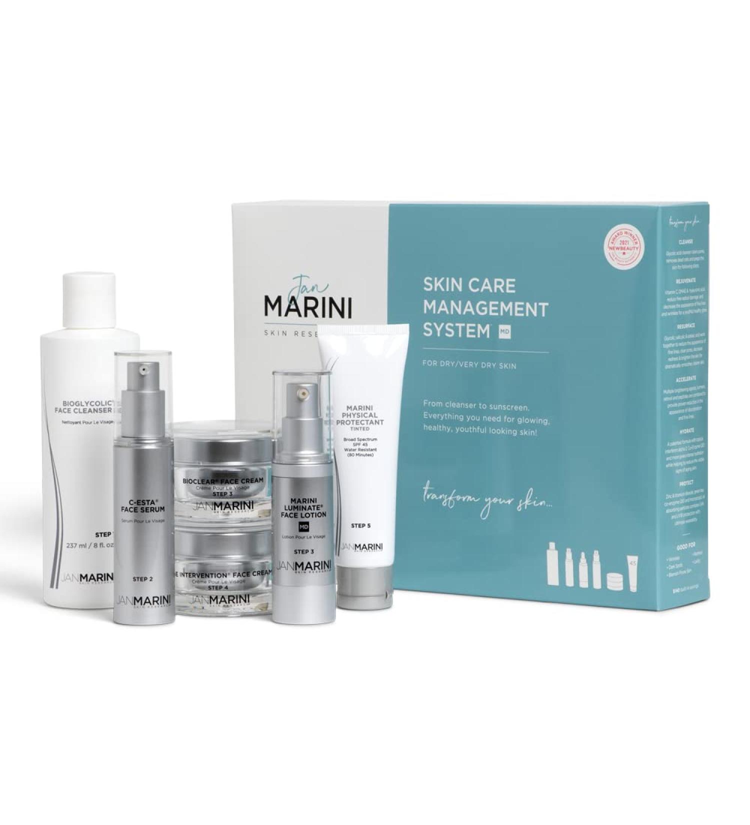 Jan Marini Skin Care Management System for Dry/Very Dry Skin + Marini Physical Protectant - Buy Online on GoSupps.com
