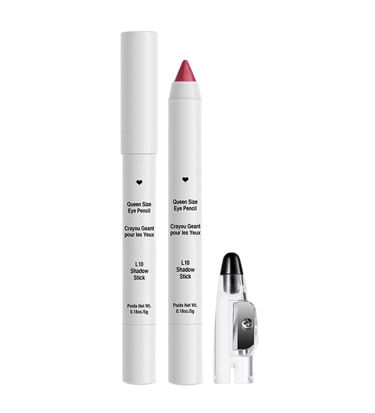 /L 10 Colors Eyeshadow Waterproof Non-Smudge Shimmer Pencil Eyeshadow Stick with Sharpener Colorful Eyeliner Set for Nude Lazy Makeup fit - Buy Online on GoSupps.com