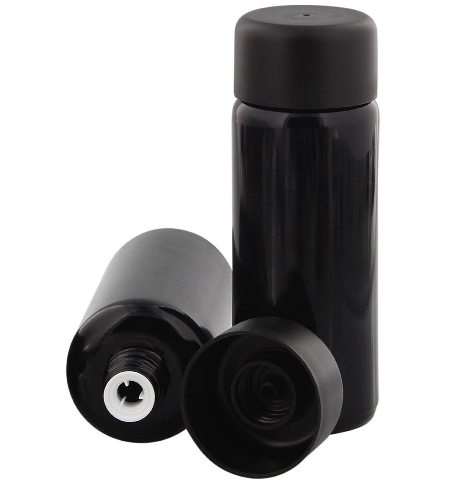 Violet glass Miron glass bottle violet bottle Miron with Giesring Kosmetex light protection bottle round empty 1 100 ml