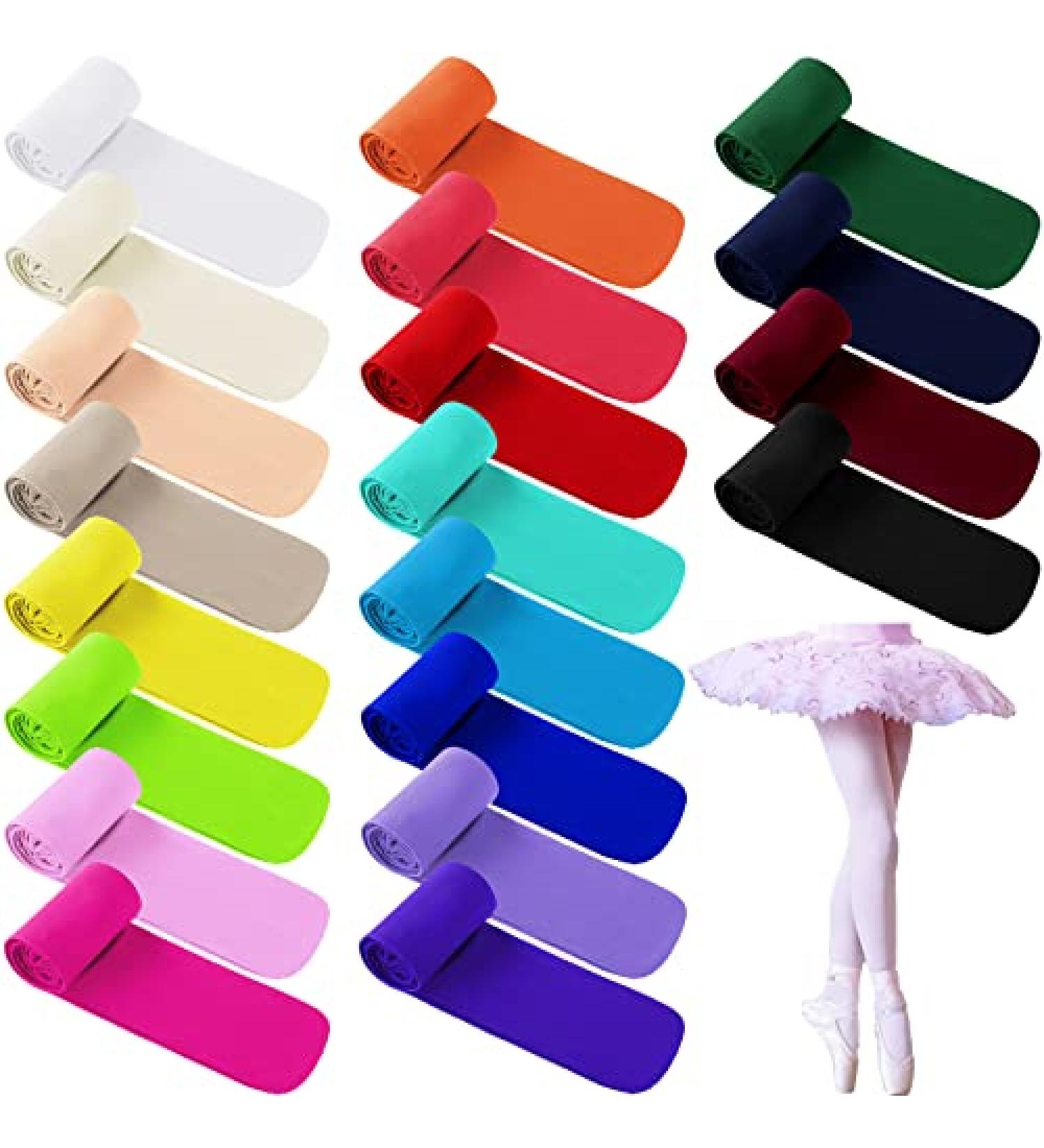20 Pairs Girls Ballet Tights - Toddler Dance Footed Soft Elasticity Tights Bulk for School Uniform Costume - Medium Size - Buy Online on GoSupps.com