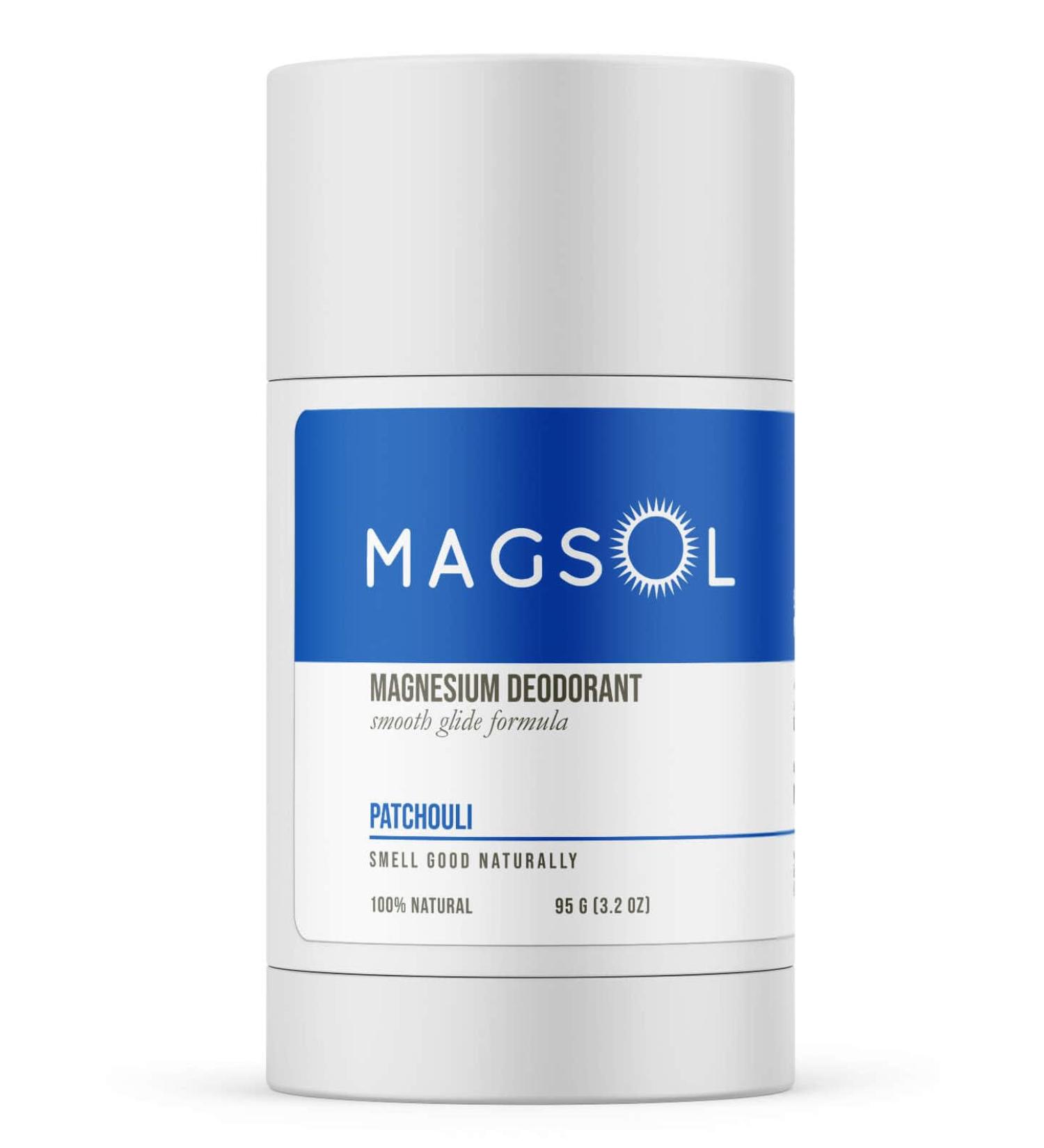 MAGSOL Natural Deodorant for Men & Women - Mens Deodorant with Magnesium - Perfect for Ultra Sensitive Skin Aluminum Free Deodorant for Women Baking Soda Free 3.2 oz (Patchouli) - Buy Online on GoSupps.com