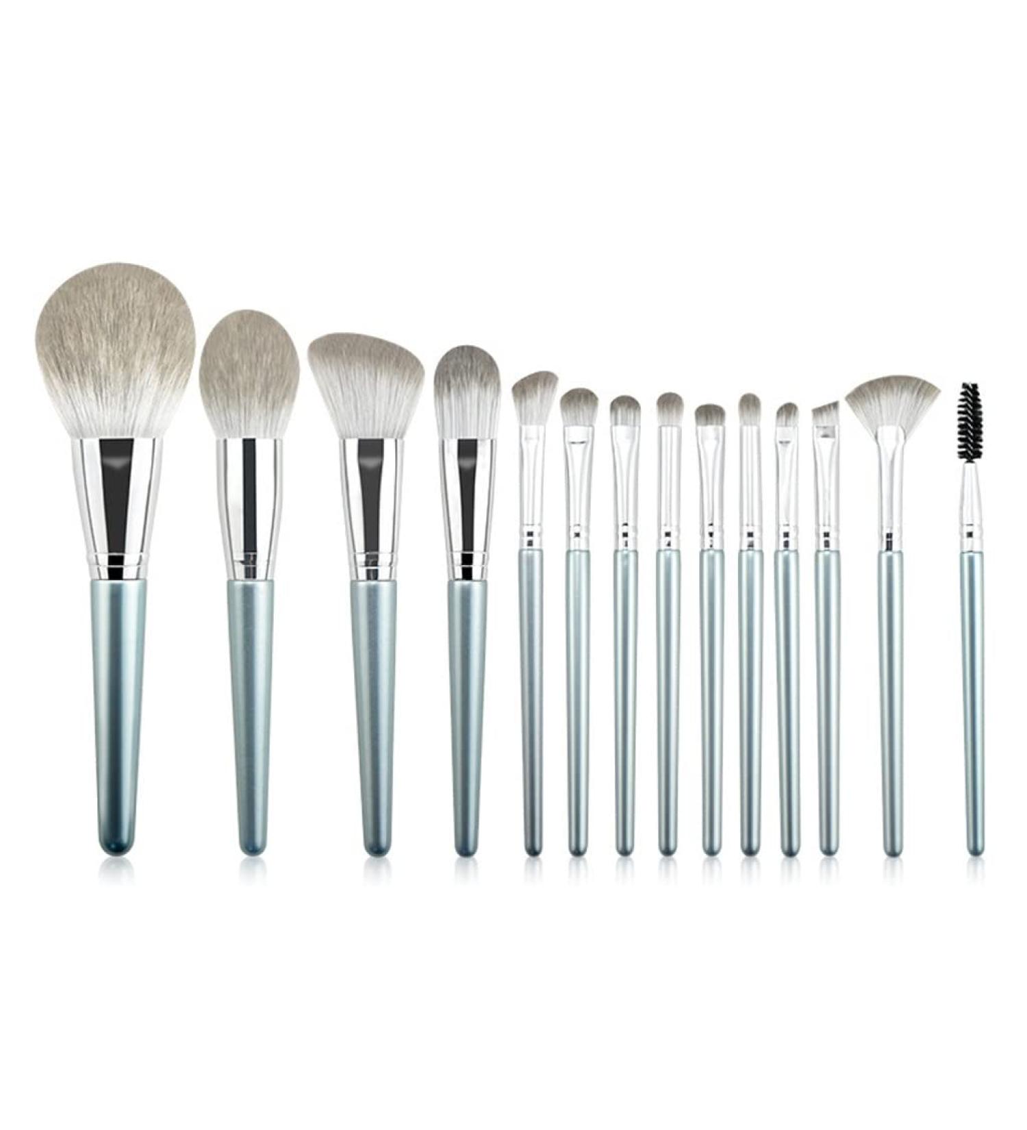 14pcs Makeup Brush Set - Powder Blusher Eyeshadow & Highlighter Brushes for Flawless Application - International Shipping Available - Buy Online on GoSupps.com