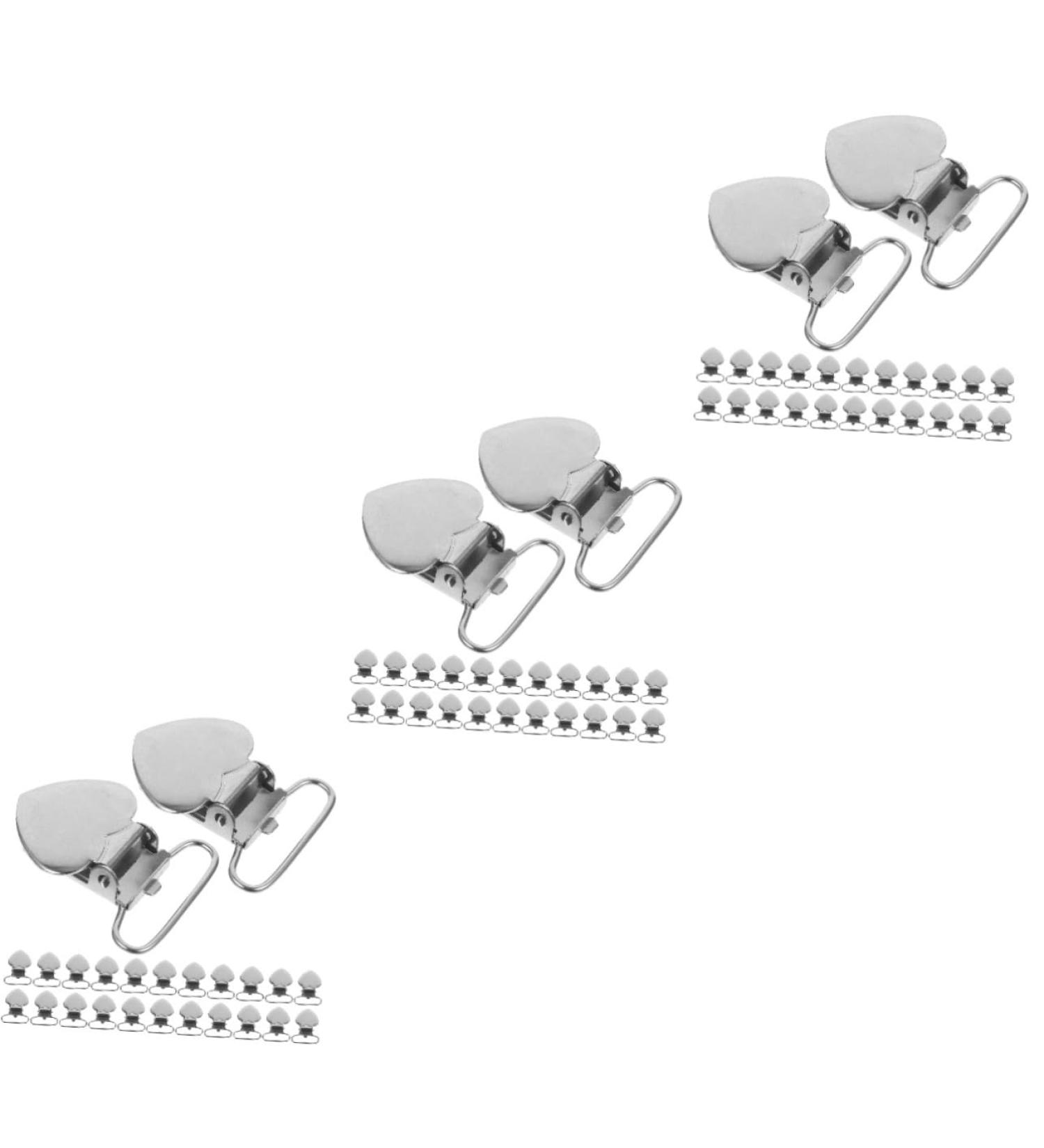 Minkissy 90 STK Peach Heart Ceiling Clip Pacifier Clips | Heart-Shaped Teething Braces | 3-Pack of Stylish Clips for Babies - Buy Online on GoSupps.com