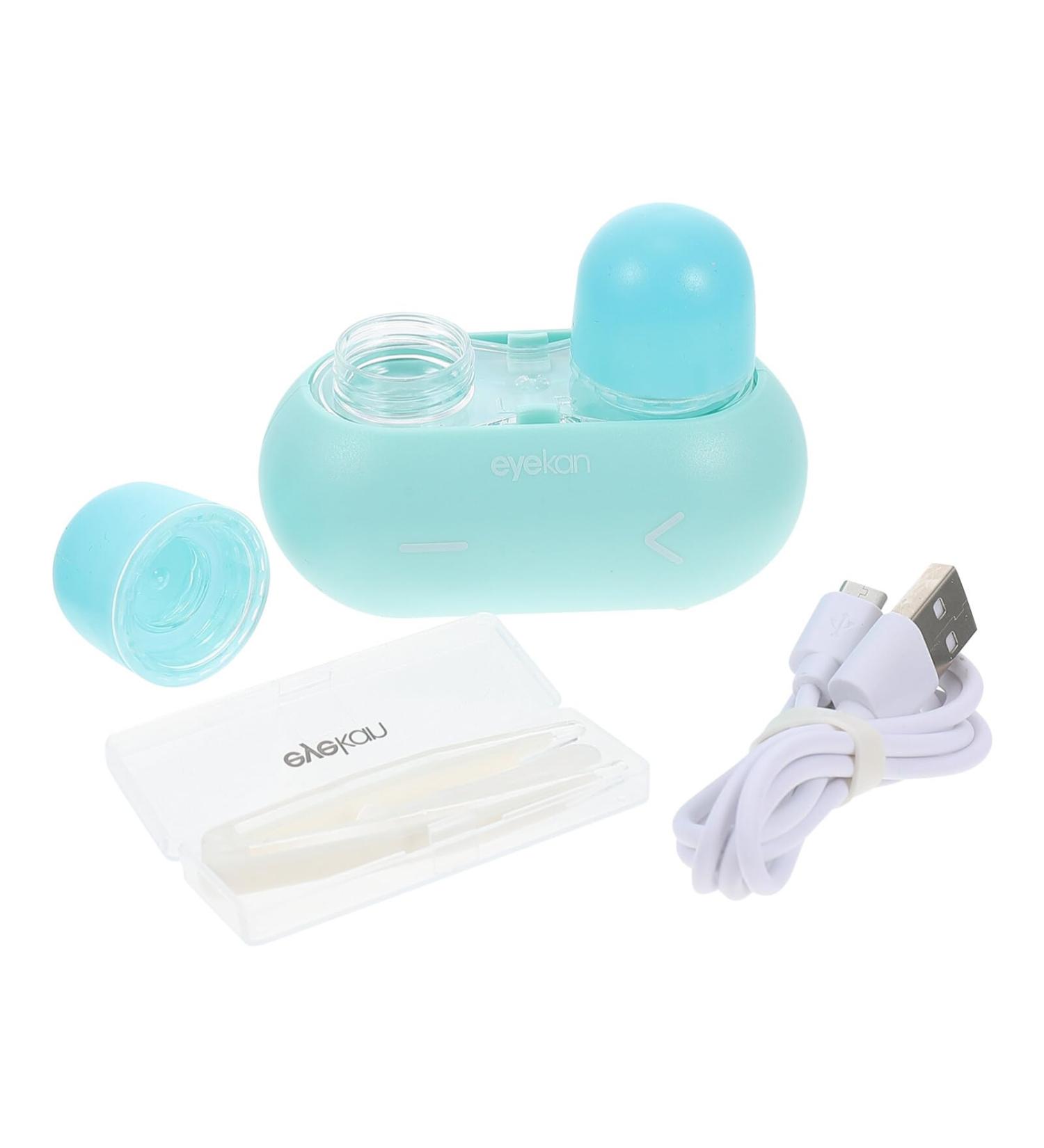 ABOOFAN Contact Lens Cleaning Container Set - Portable PVC Holder for Electrical Lenses - Cute Blue Travel Case (8x6x4cm) - Buy Online on GoSupps.com