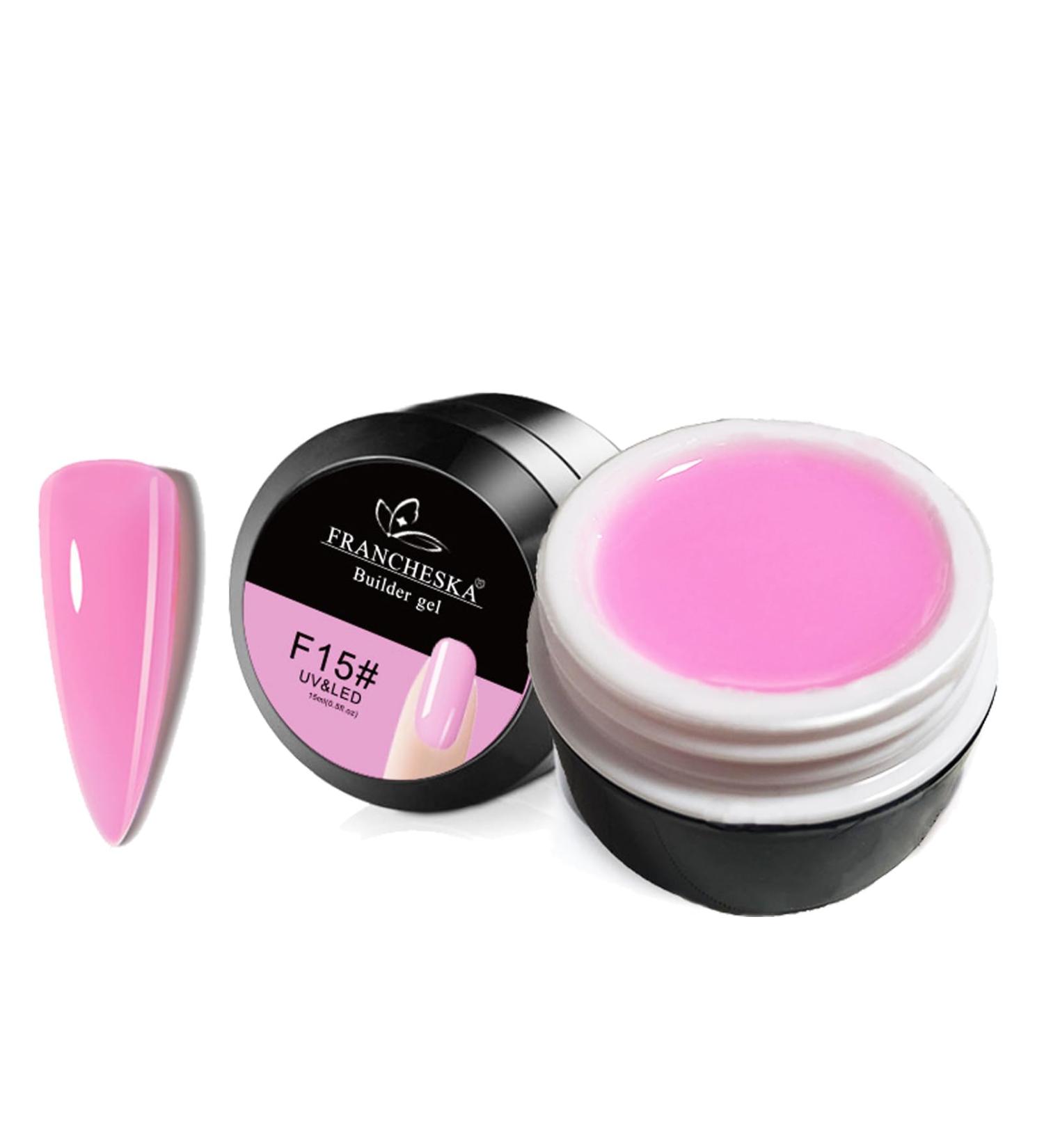 15ml Hot Pink Nail Builder Gel for Strengthening & Repair | DIY Nail Art Decoration | Bubblegum Pink Manicure Gel - Buy Online on GoSupps.com