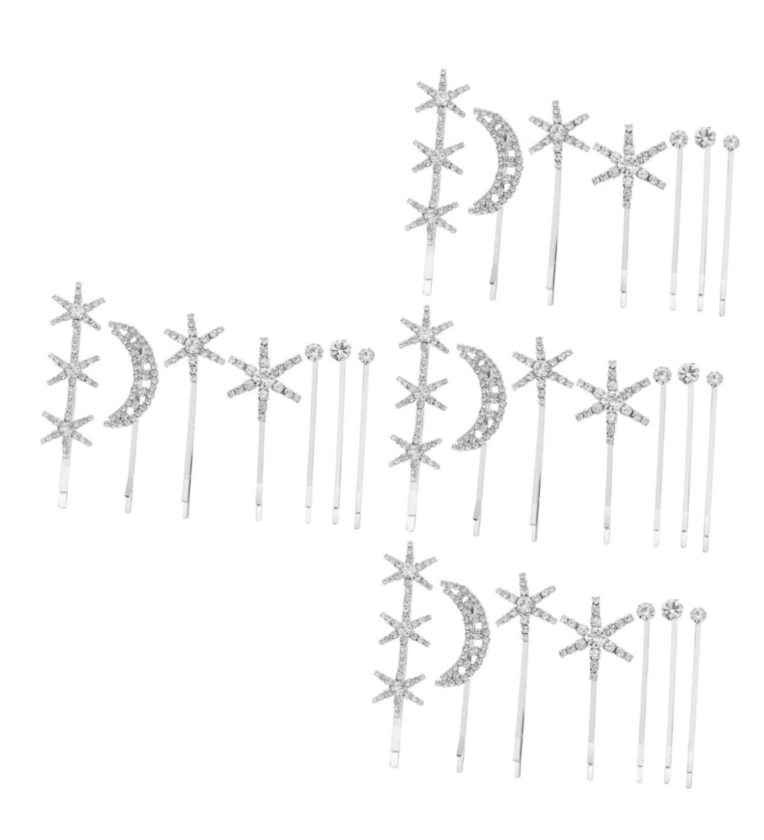 FRCOLOR 4 Sets Fringe Bobby Pin Hair Clip Hair Barrettes for Hair Jewels for Women Hair Accessories Star Hair Accessories Hair Pin Rhinestone Barrettes Headgear Wild Alloy - Buy Online on GoSupps.com