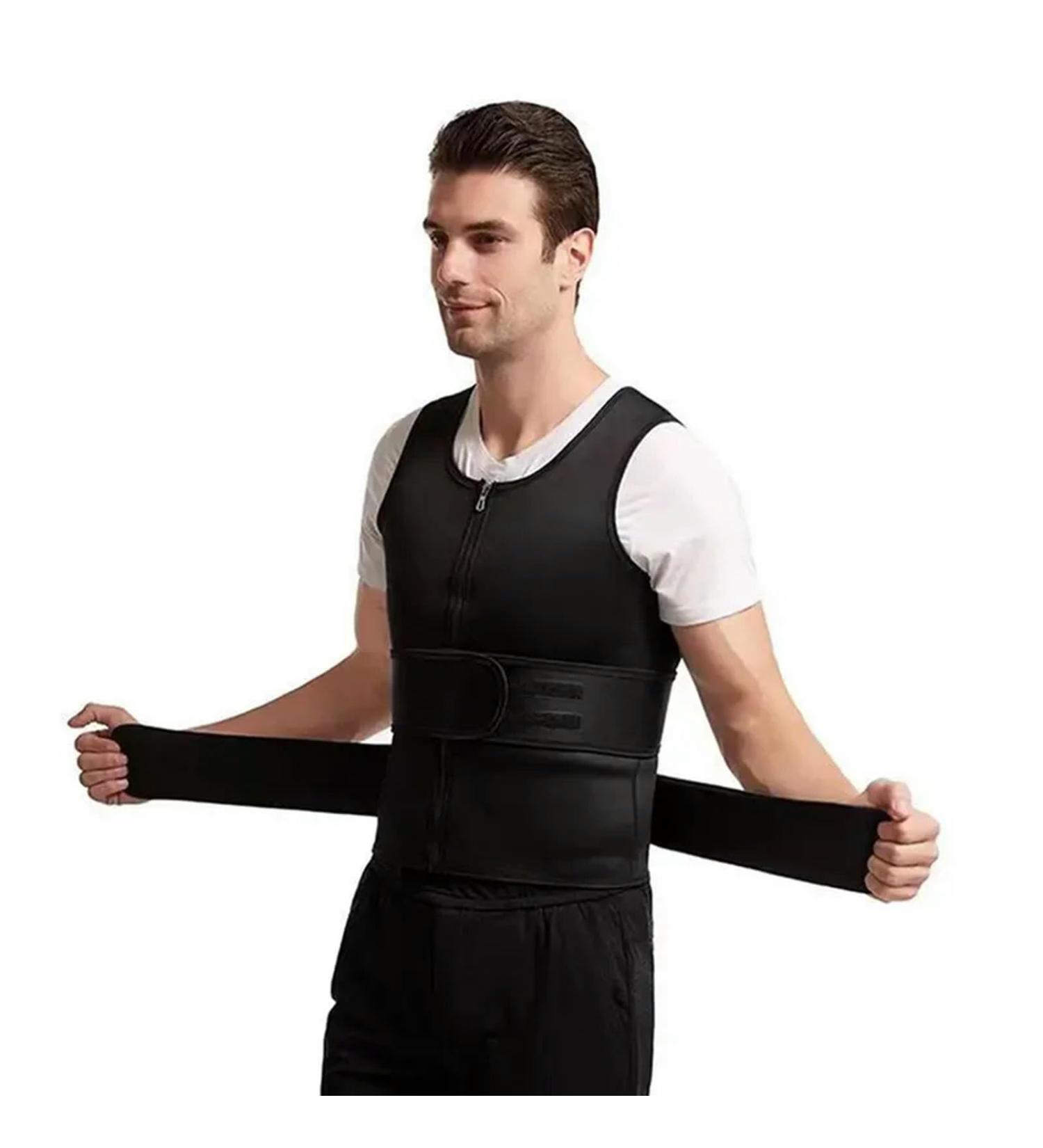Adjustable Men Back Waist Posture Corrector Adult Correction Belt Waist Trainer Shoulder Black 3XL - Buy Online on GoSupps.com