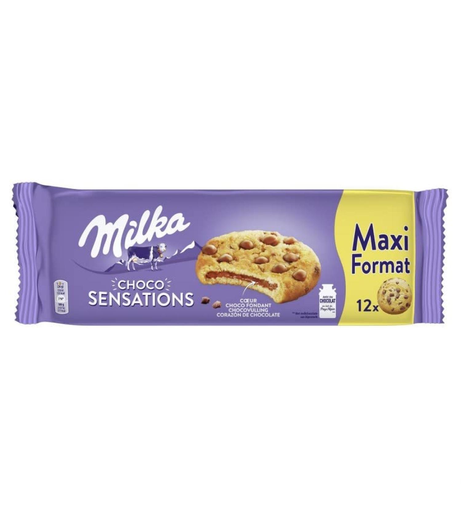 G n rique Milka Sensation Cookies with Milk Chocolate Fondant 312 g of Pure Gourmet Pleasure - Set of 3