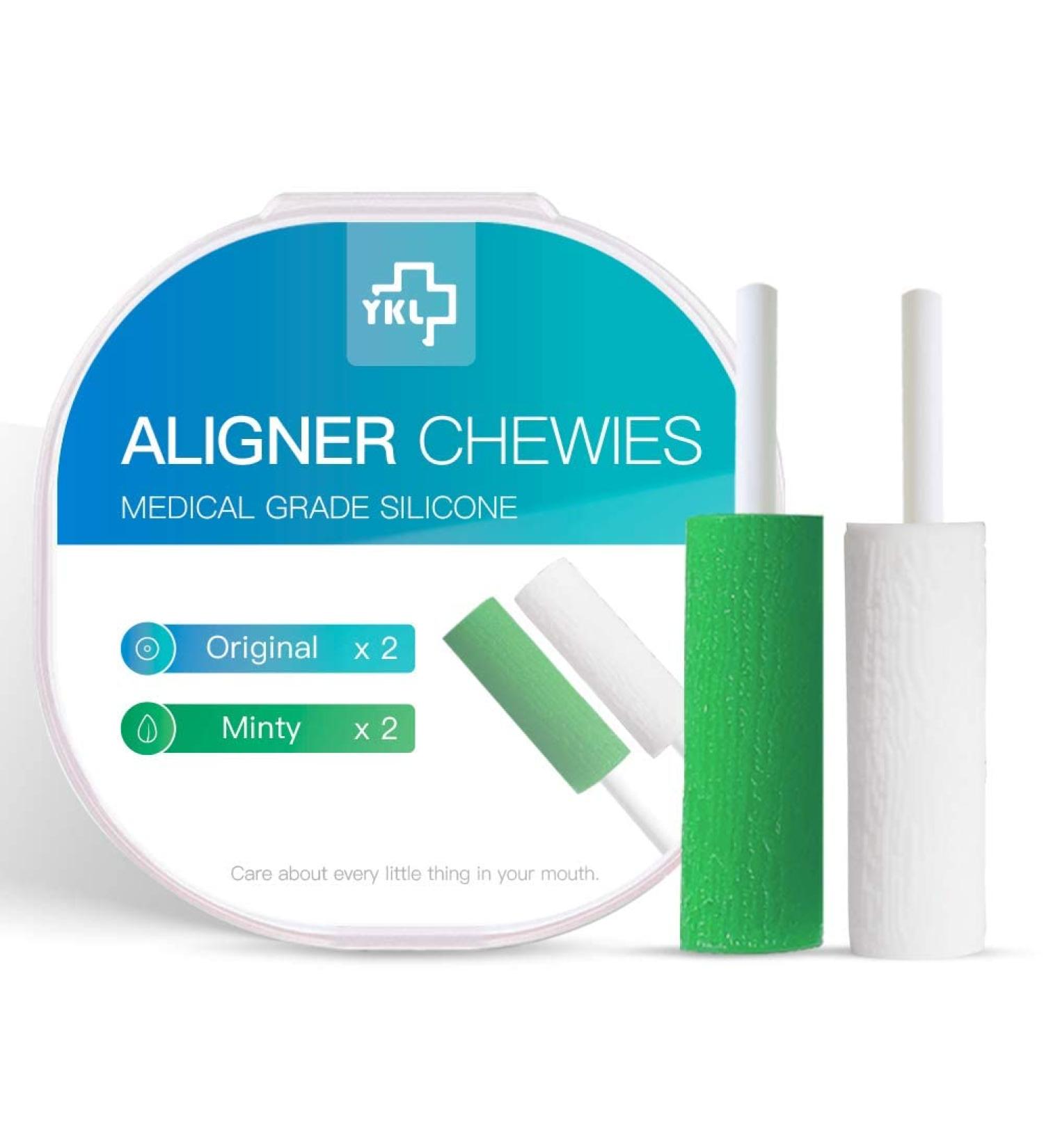Aligner Chewies - 4 Packs (2 Green & 2 White) for Effective Teeth Alignment | Buy Internationally - Buy Online on GoSupps.com