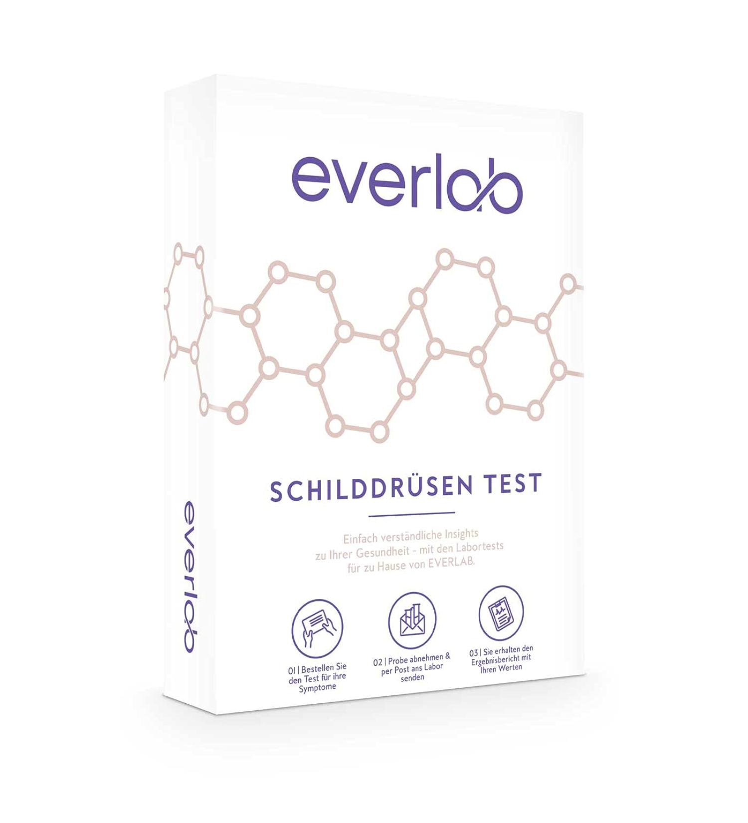 EVERLAB Thyroid Test | Quick & Easy Home Hormone Test for TSH T3 T4 & aTPO - International Shipping Available - Buy Online on GoSupps.com