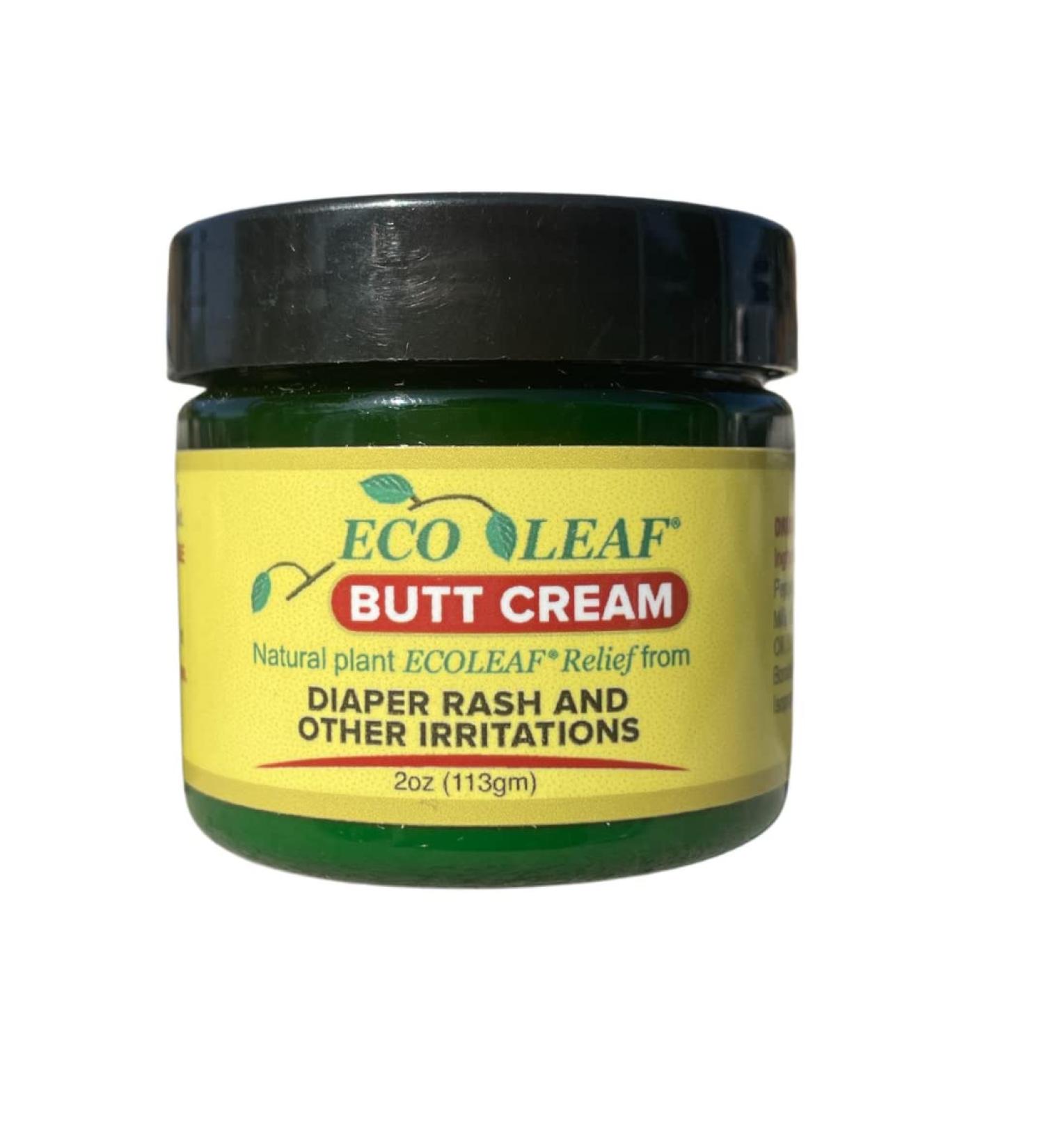 ECOLEAF Butt Cream Symptomatic Rash Relief | Organic Plant Extracts for Diaper Rashes, Chafing, Burns, Cuts & Itching | Made in USA | Gentle for Babies, Kids, Adults & Athletes - Buy Online on GoSupps.com