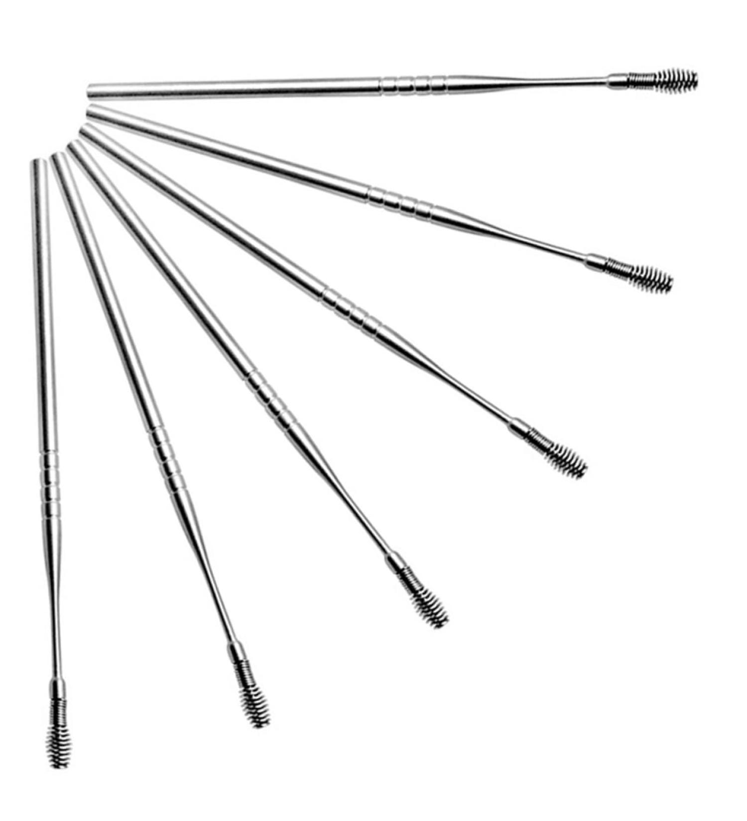FRCOLOR 6pc Stainless Steel Ear Pick Set - Earwax Cleaning Tool Kit for Ear Wax Removal - Buy Online on GoSupps.com