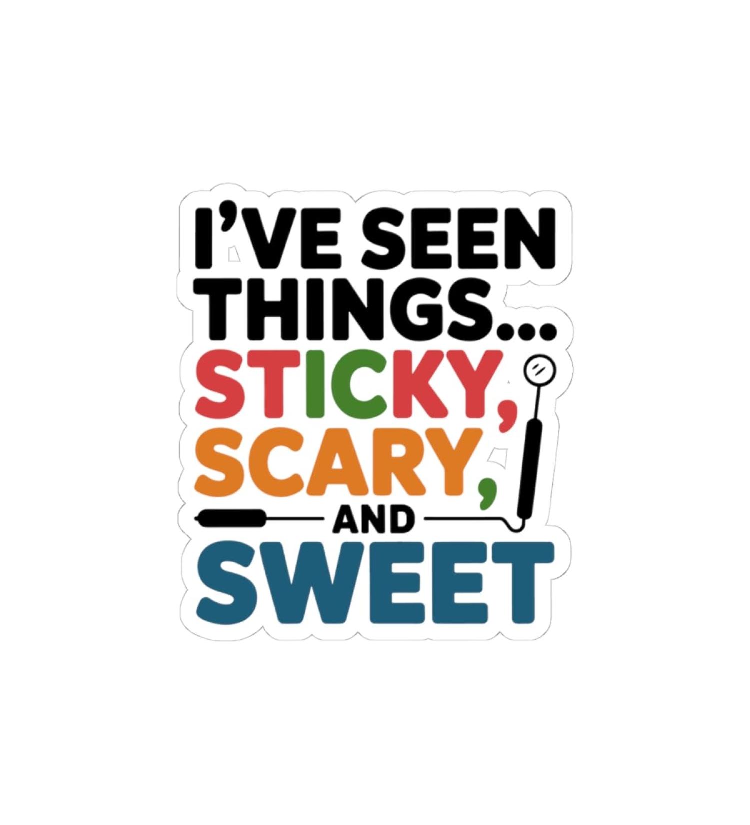 Dental Stories Sticker - Dental Assistant Vinyl Decal for Hygienists White 4" 4"