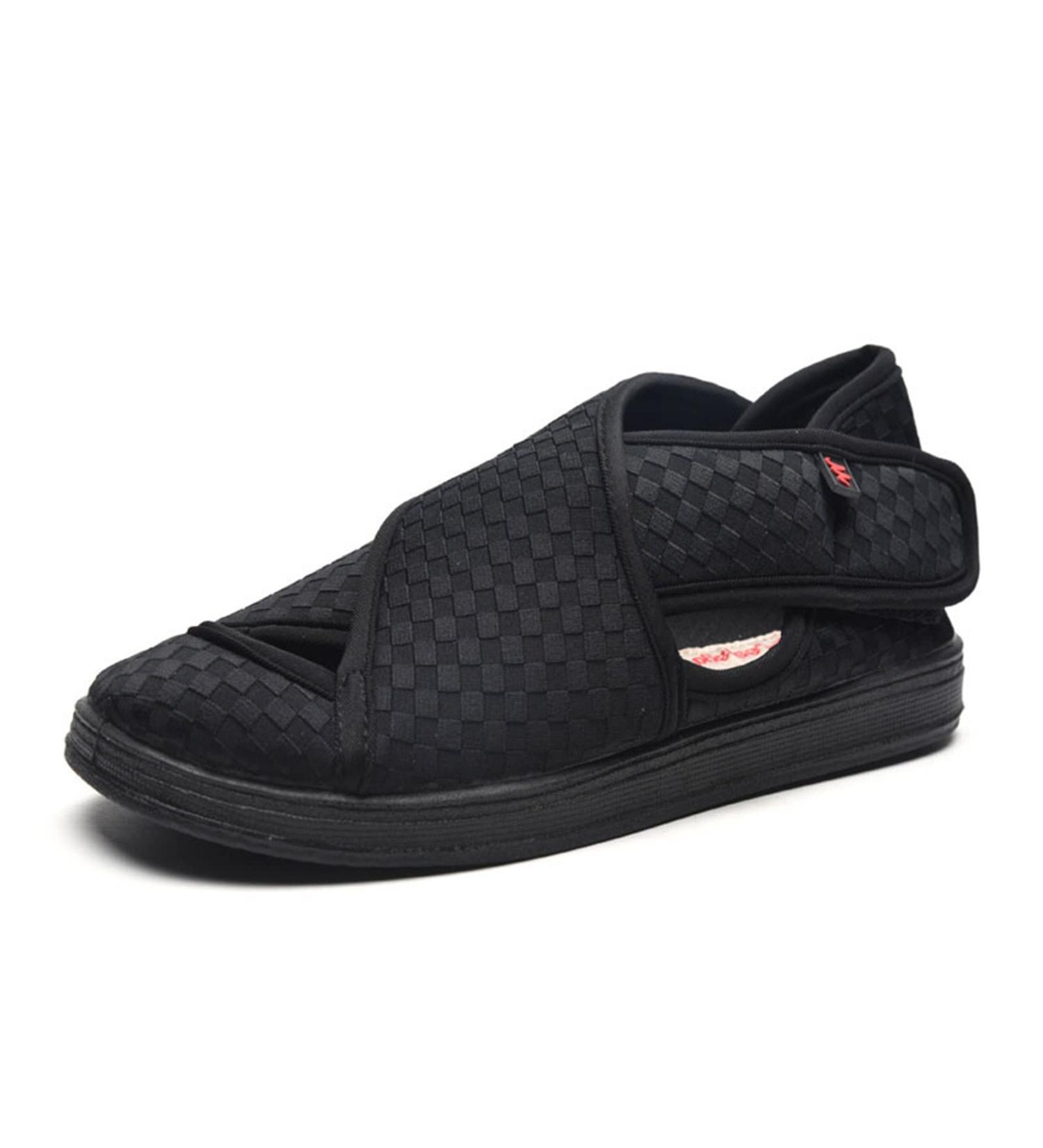 Yytcsjz Diabetic Shoes for Men - Extra Wide Orthopedic House Shoes for Arthritis, Edema, and Plantar Fasciitis - Non Slip Comfort Shoes for Elderly - Size 6.5 Black - Buy Online on GoSupps.com