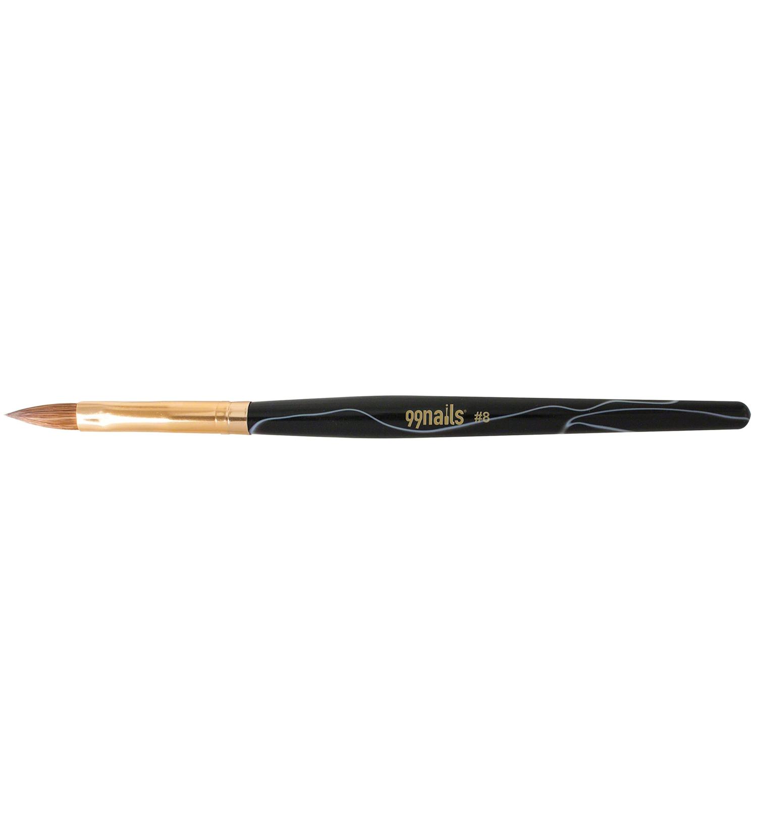 99nails Kolinsky Round No. 8 Acrylic Brush - Premium Gel Modeling Nail Art Brush for Stunning Designs - Buy Online on GoSupps.com