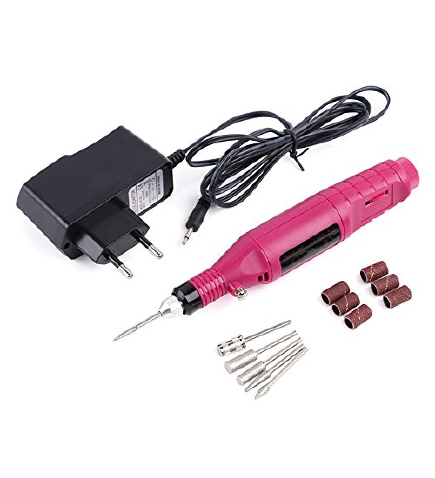 2018 High Quality Electric Nail Art Drill Manicure Machine 6bits Drill Pen Pedicure File Polish Nail Art Tool Kit EU/US Plug - (Color: with US Plug) - Buy Online on GoSupps.com