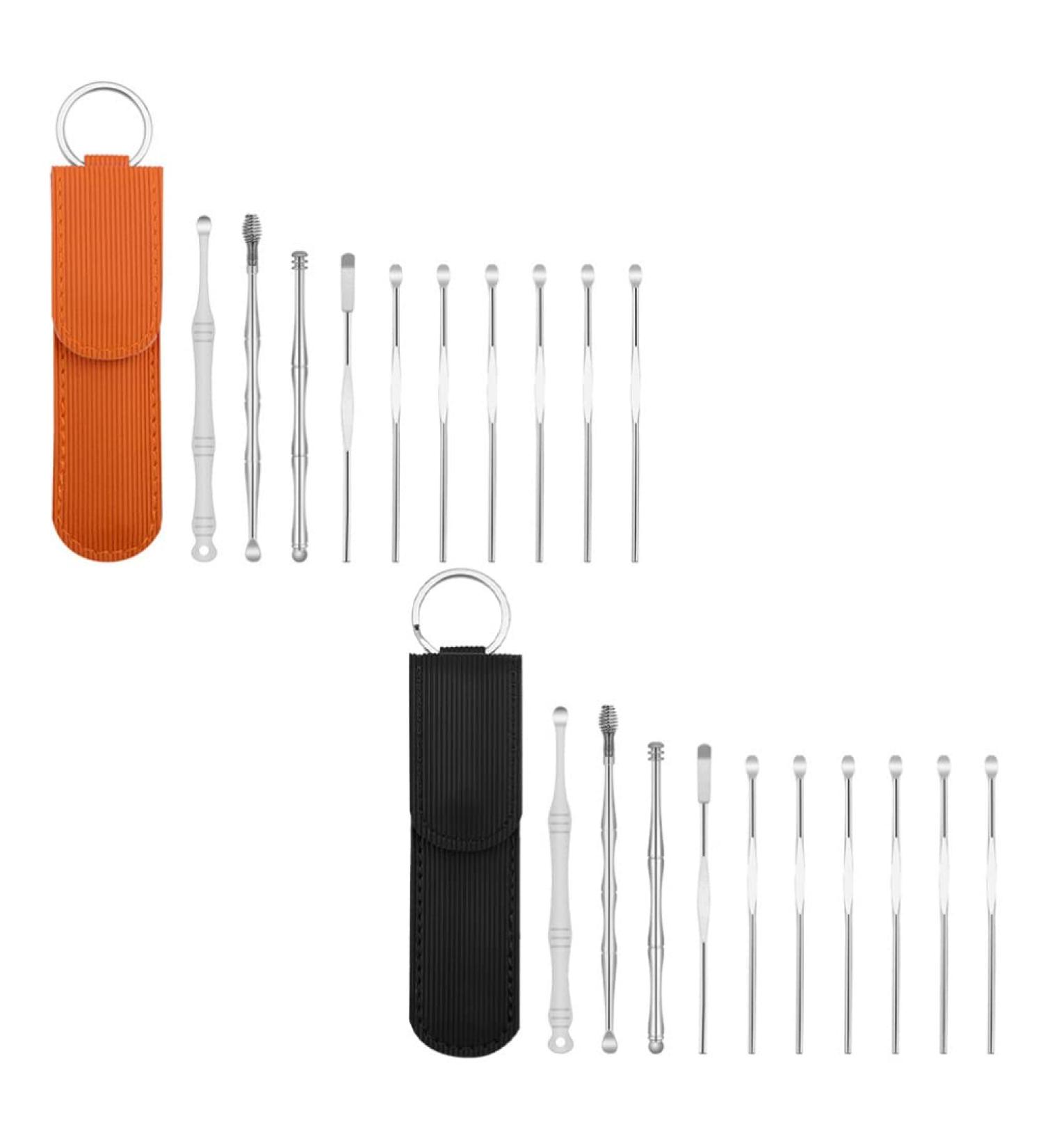 Buy 2 Sets Ear Pick Suit - Portable Ear Wax Cleaning Kit & Tools for Effective Ear Care - Buy Online on GoSupps.com