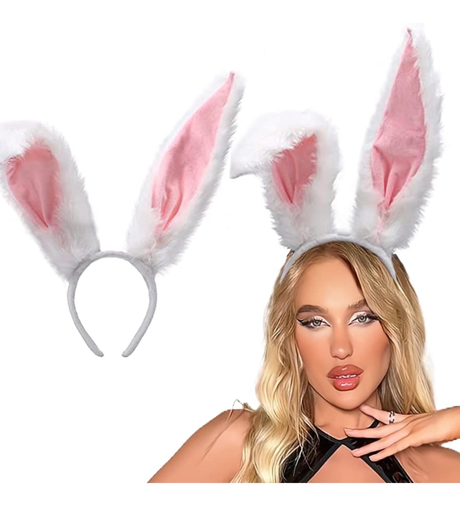 GORTIN Sexy Black Bunny Ears Headband for Women - Halloween Night Club Party Hair Accessory - Buy Online on GoSupps.com