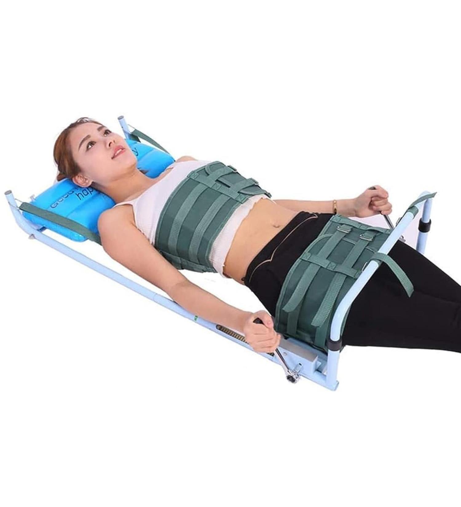 Lumbar Traction Device Back Lumbar Traction Device Spine Posture Corrector Lumbar Traction With Inflatable Cushion For Home Office Clinics - Buy Online on GoSupps.com