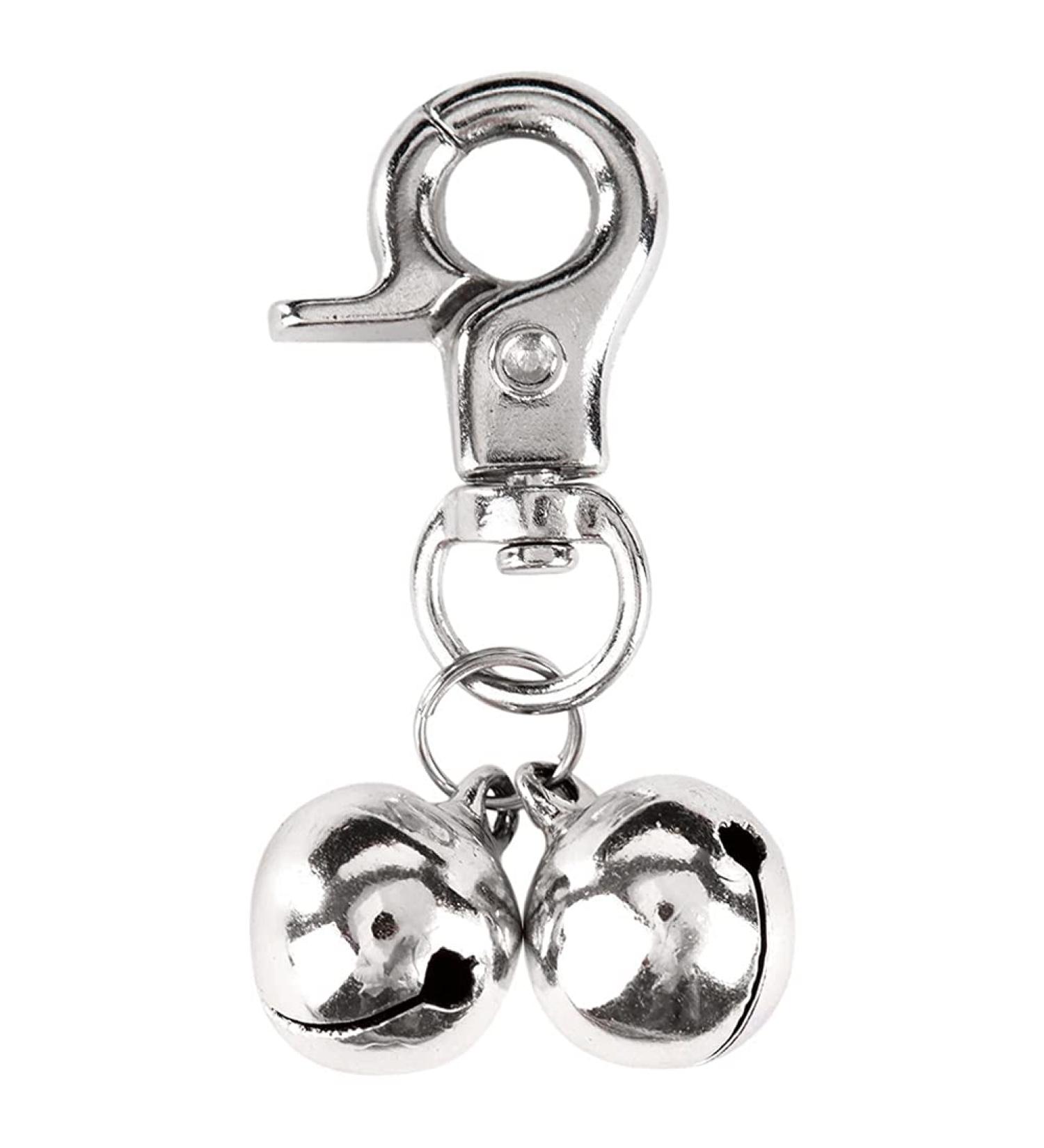 EXPAWLORER Pet Dog Cat Bell Training Charm Pendants Jewelry - Silver Collar Necklace - Buy Online on GoSupps.com
