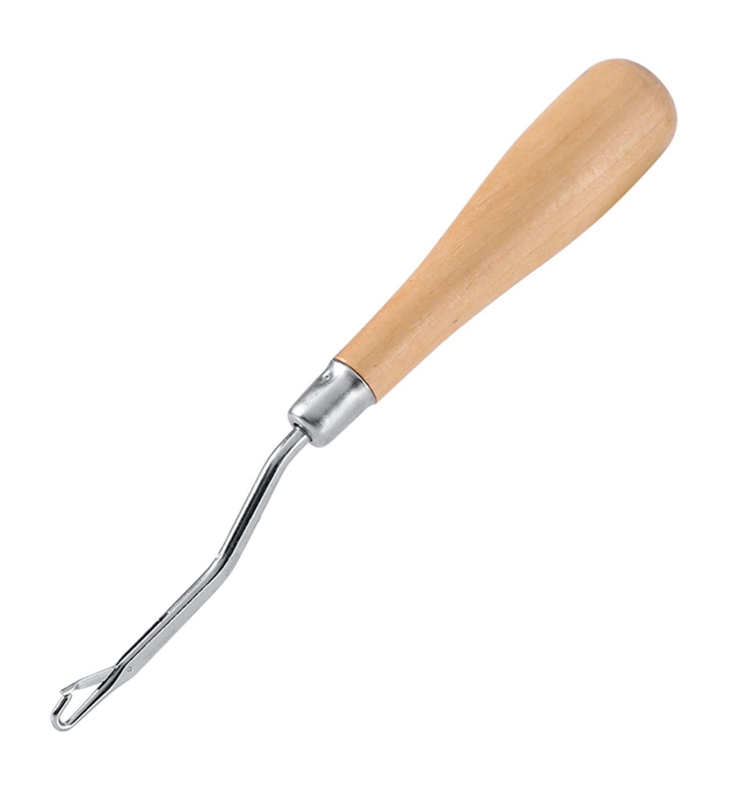 Wooden Bent Latch Hook Tool with Wooden Handle - 6.22 Long for Crafts & Hair Extensions - Buy Online on GoSupps.com