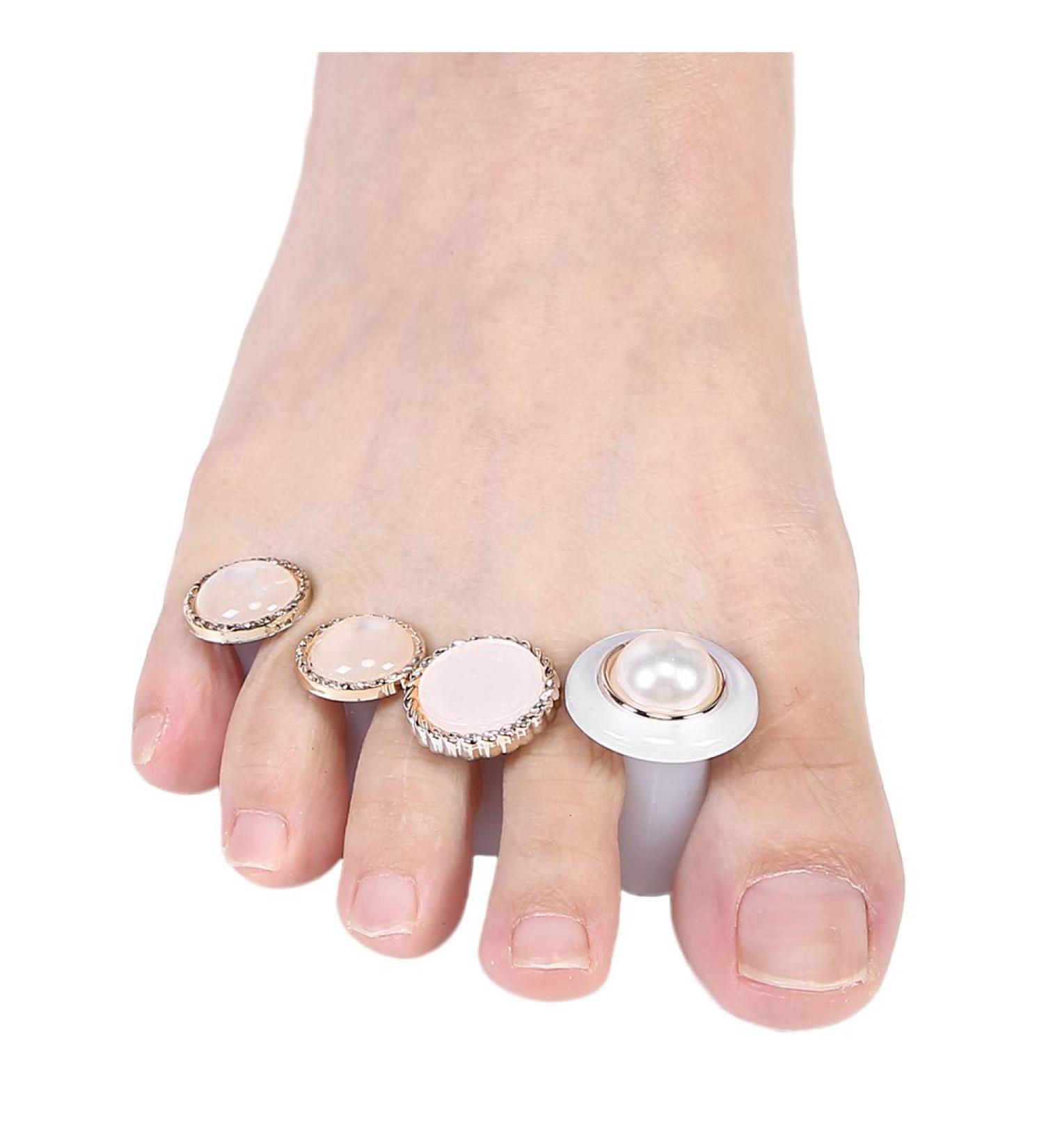 Toe Separators 8 Pcs Reusable Silicone Toe Spacers Nail Art Toe Separation Tool Pedicure Care(MY-05) - Buy Online on GoSupps.com
