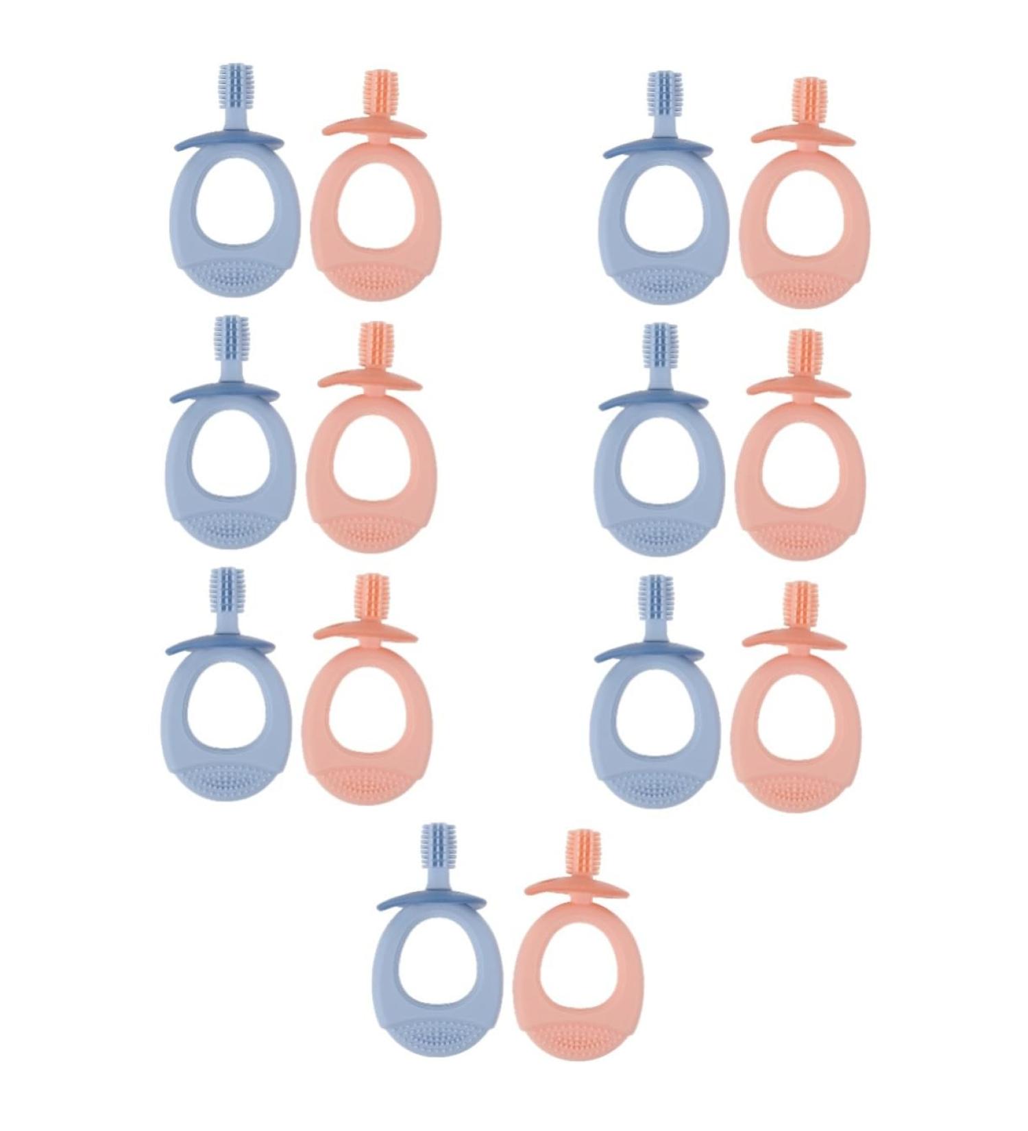 Gatuida 14 STK Silicone Toothbrushes for Kids | Soft Cleaning Brush & Mouth Protection | Toddler Teeth Toy Dental Care - Buy Online on GoSupps.com