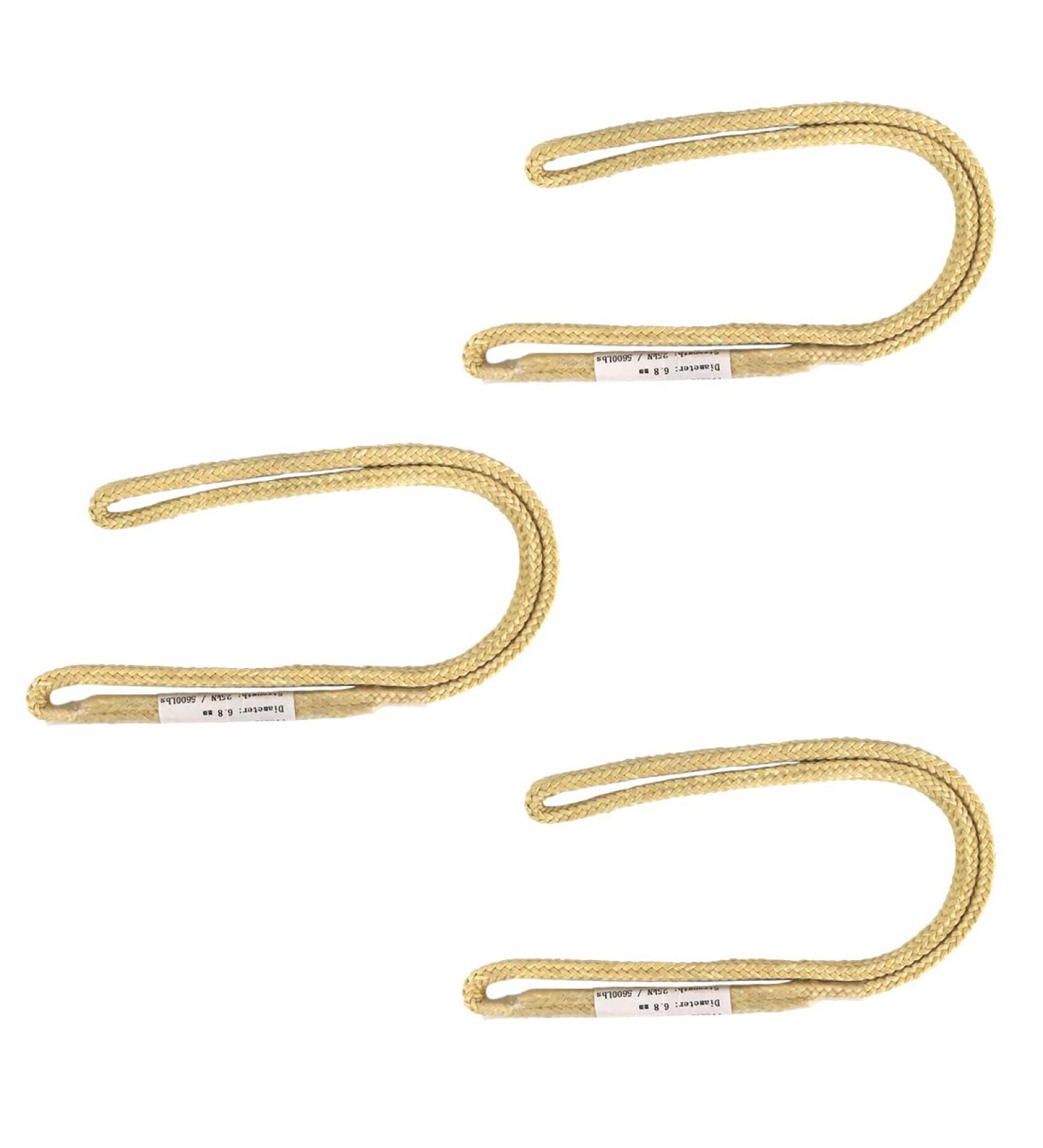NewDoar 100% Kevlar Braided Friction Hitch Prusik Arborist Rope - 5620 MBS, Abrasion/Flame Resistant, High Strength - 3pcs - Buy Online on GoSupps.com