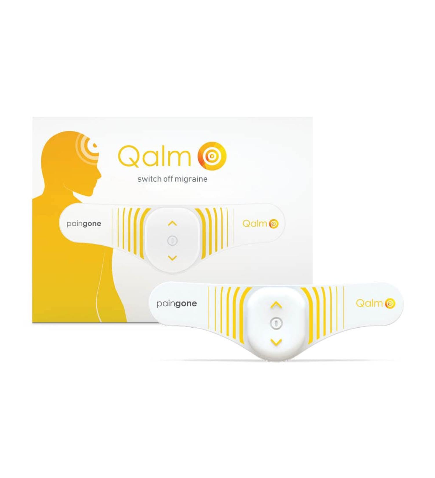 Paingone Qalm: Migraine Relief Therapy Patch with Electrode Head | Reduce Attacks & Ease Migraine Pain - PGQ - Buy Online on GoSupps.com