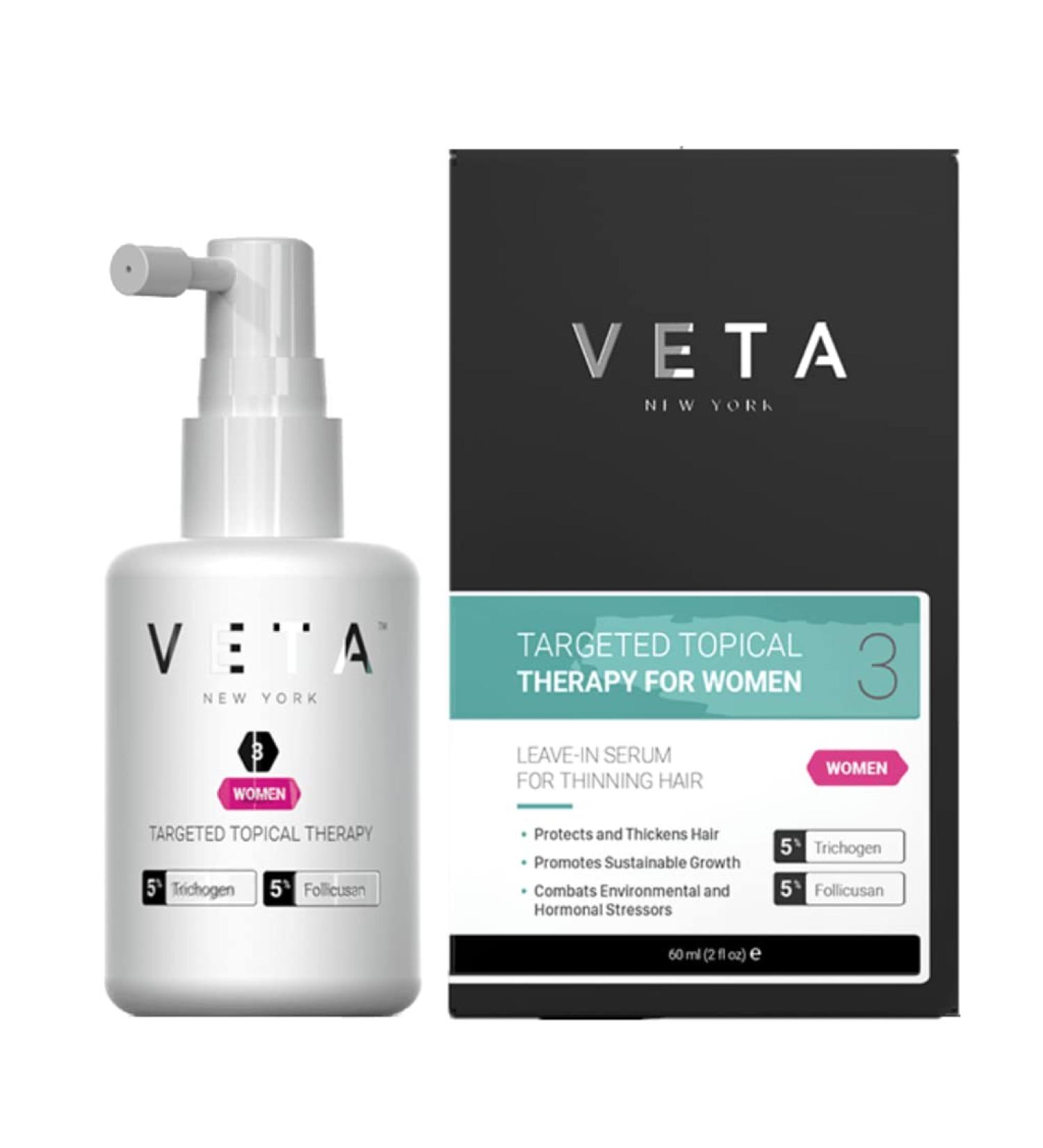 Veta Women's Hair Stimulating Serum - Biotin & Neem Oil Treatment for Hair Loss & Thinning | 2 fl. oz - Buy Online on GoSupps.com