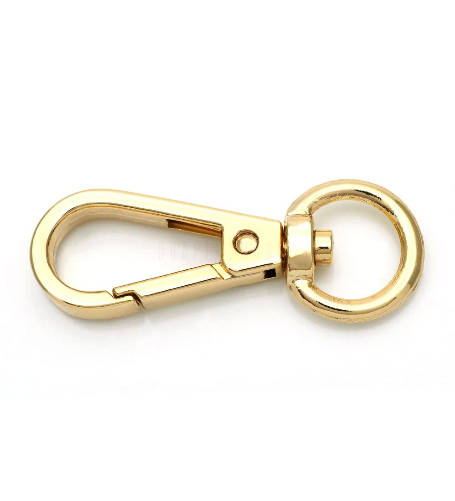 CRAFTMEMORE 10pcs Swivel Lobster Clasps Push Gate Snap Hook Bag Clips Purse Accessories FSO (Gold) - Buy Online on GoSupps.com