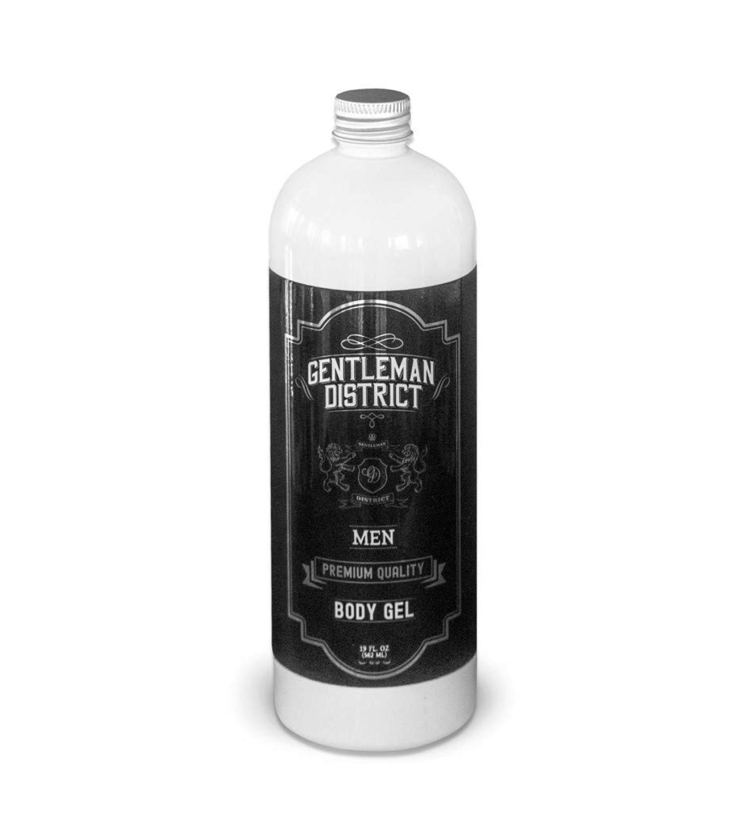 Gentleman District Body Wash for Men 16 Oz with Aloe Vera and Panthenol (Provitamin B5) Paraben Free