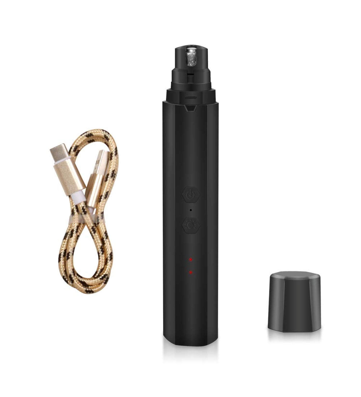 Bisnuy Professional 2-Speed Electric Dog Nail Grinder for Painless Grooming - Rechargeable Pet Nail Trimmer for Dogs & Cats - Buy Online on GoSupps.com