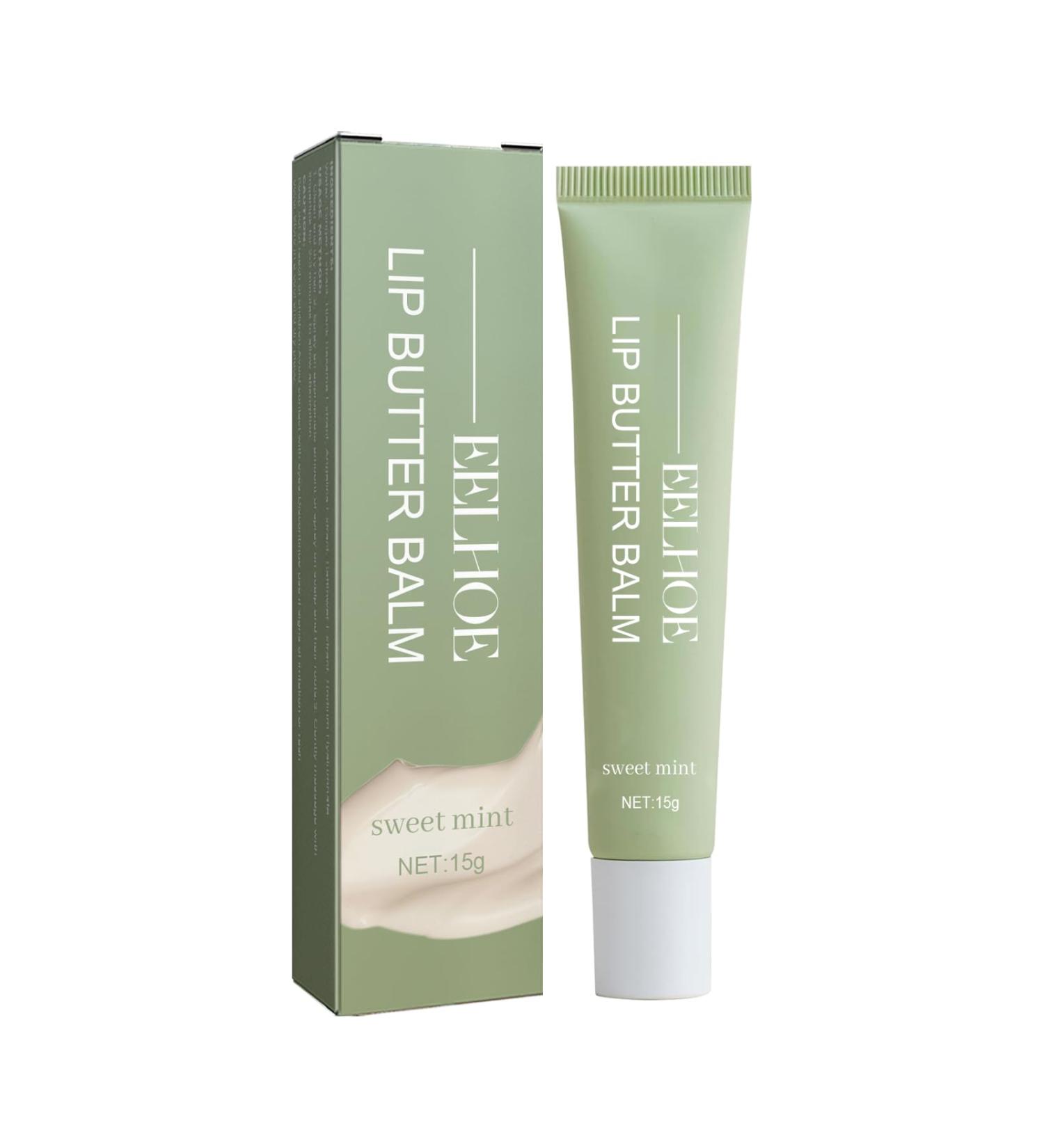 Nourishing Lip Butter Balm with Shea Butter and Sweet Mint Daily Hydrating Care to Soothe Dry Lips and Reduce Flakiness 4.2g - Buy Online on GoSupps.com