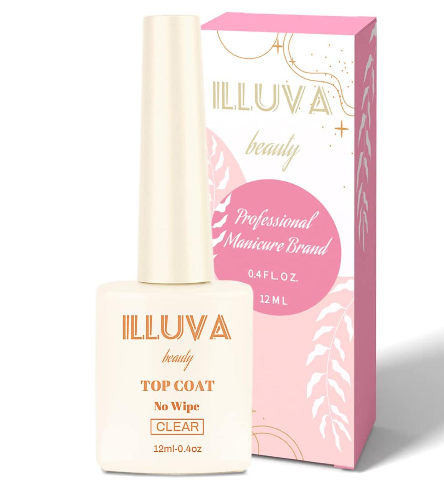 No Wipe Gel Top Coat UV/LED Gel Nail Polish Topcoat Top Shine Bright - Clear 12 ml Top Coat - Clear - Buy Online on GoSupps.com