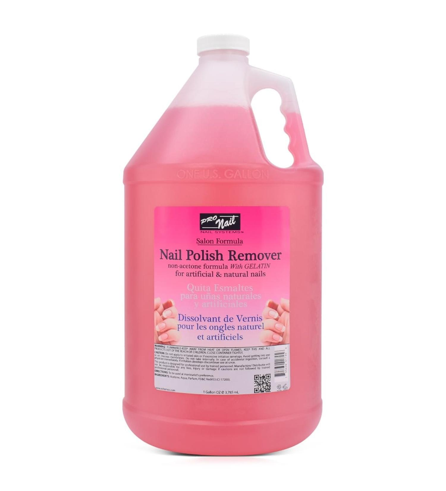 PRONAIL - Non-Acetone Nail Polish Remover Professional Maximum Strength 1 Gallon