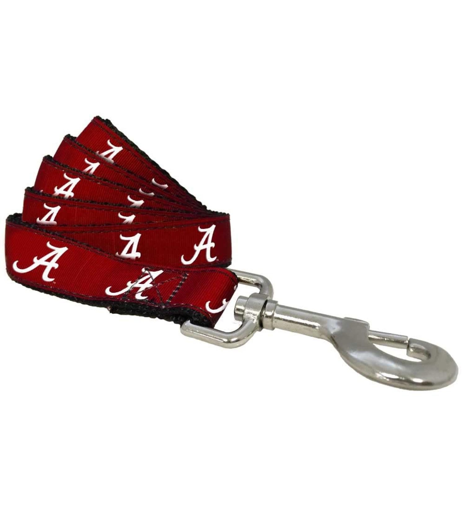 NCAA Alabama Crimson Tide Large Dog Leash in Team Color - Officially Licensed - Buy Online on GoSupps.com