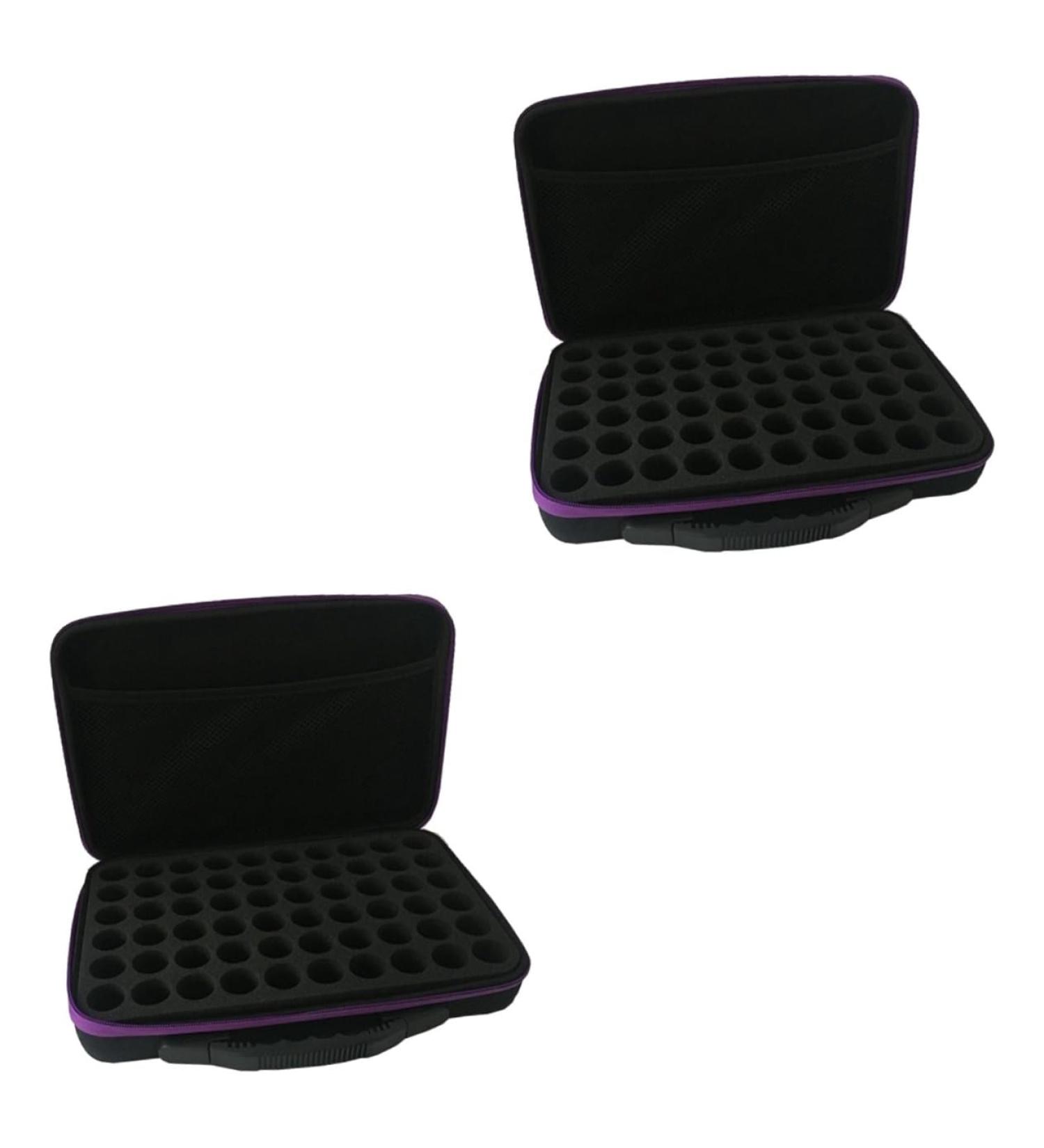 Solustre Essential Oils Travel Case - Shockproof Organizer for 2 Containers | International Shipping Available - Buy Online on GoSupps.com
