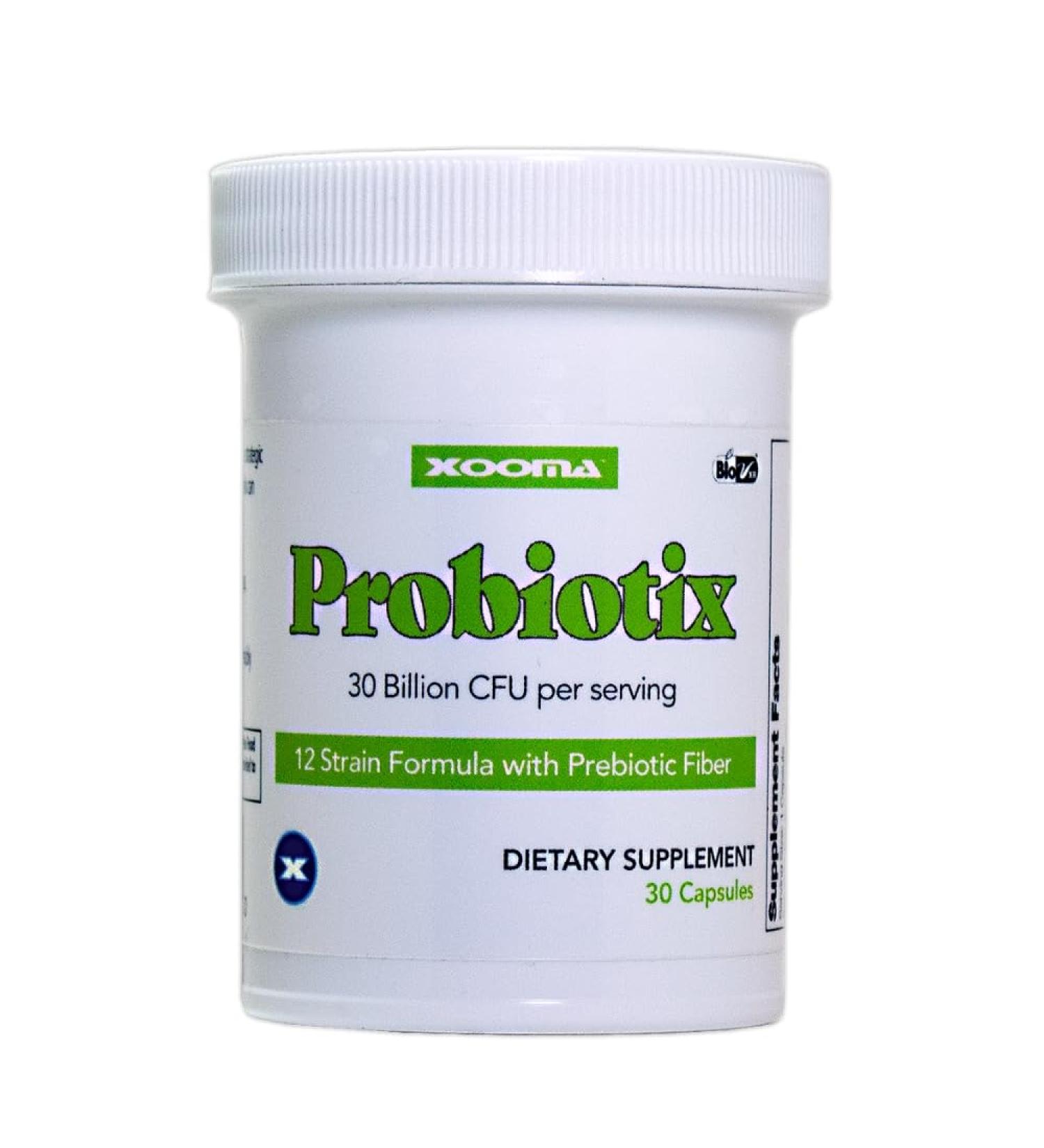 Probiotix 12 Strain Probiotic + Prebiotic Fiber 30 Billion CFU | Gut Health & Digestive Balance | Gas & Bloating Support | Immune System Reinforcement | Gluten Soy & Dairy Free 30 Capsules - Buy Online on GoSupps.com