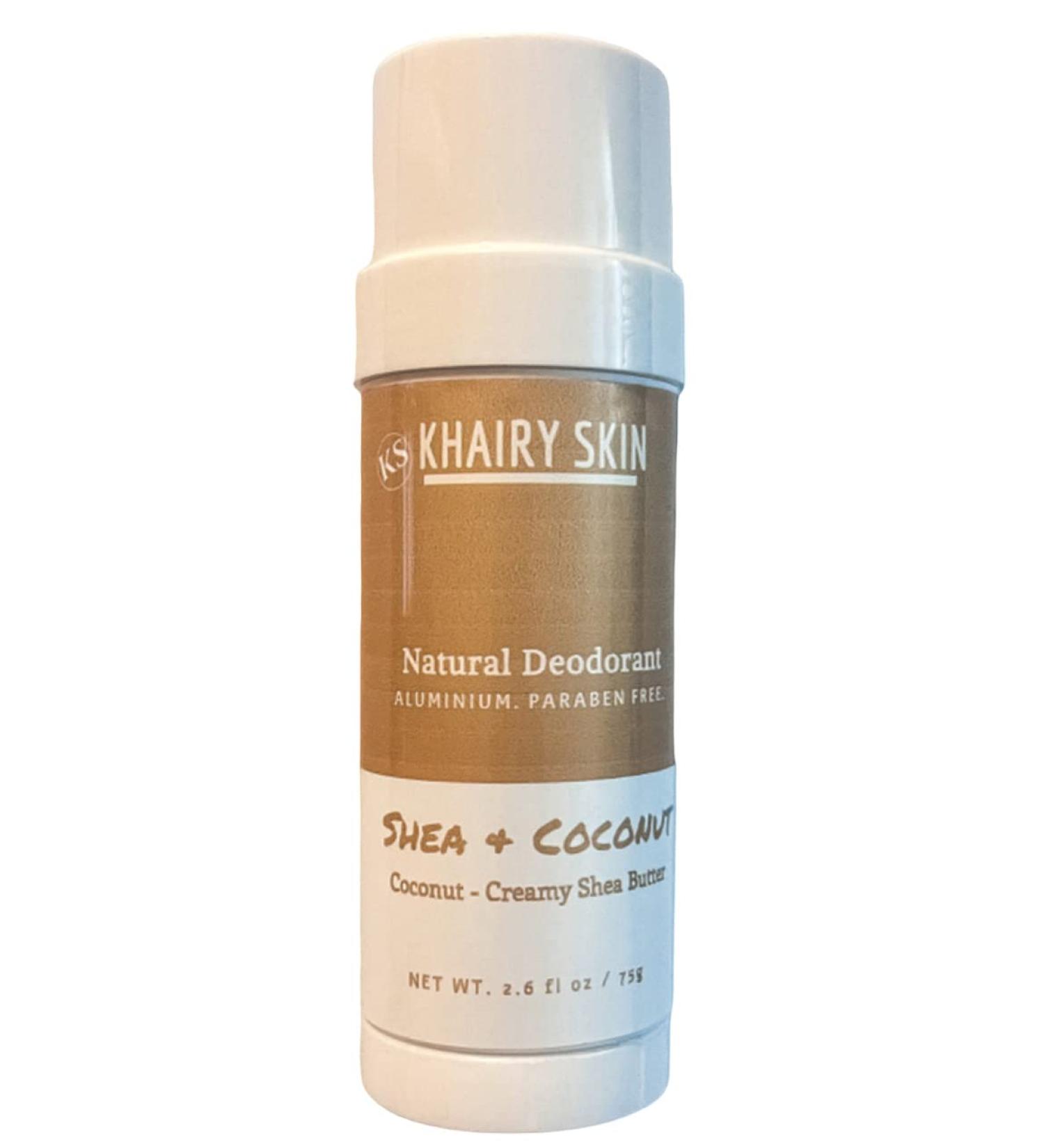 Khairy Skin Natural Deodorant with Cocoa Butter & Moroccan Argan Oil - Aluminium Free (Shea & Coconut) - Buy Online on GoSupps.com