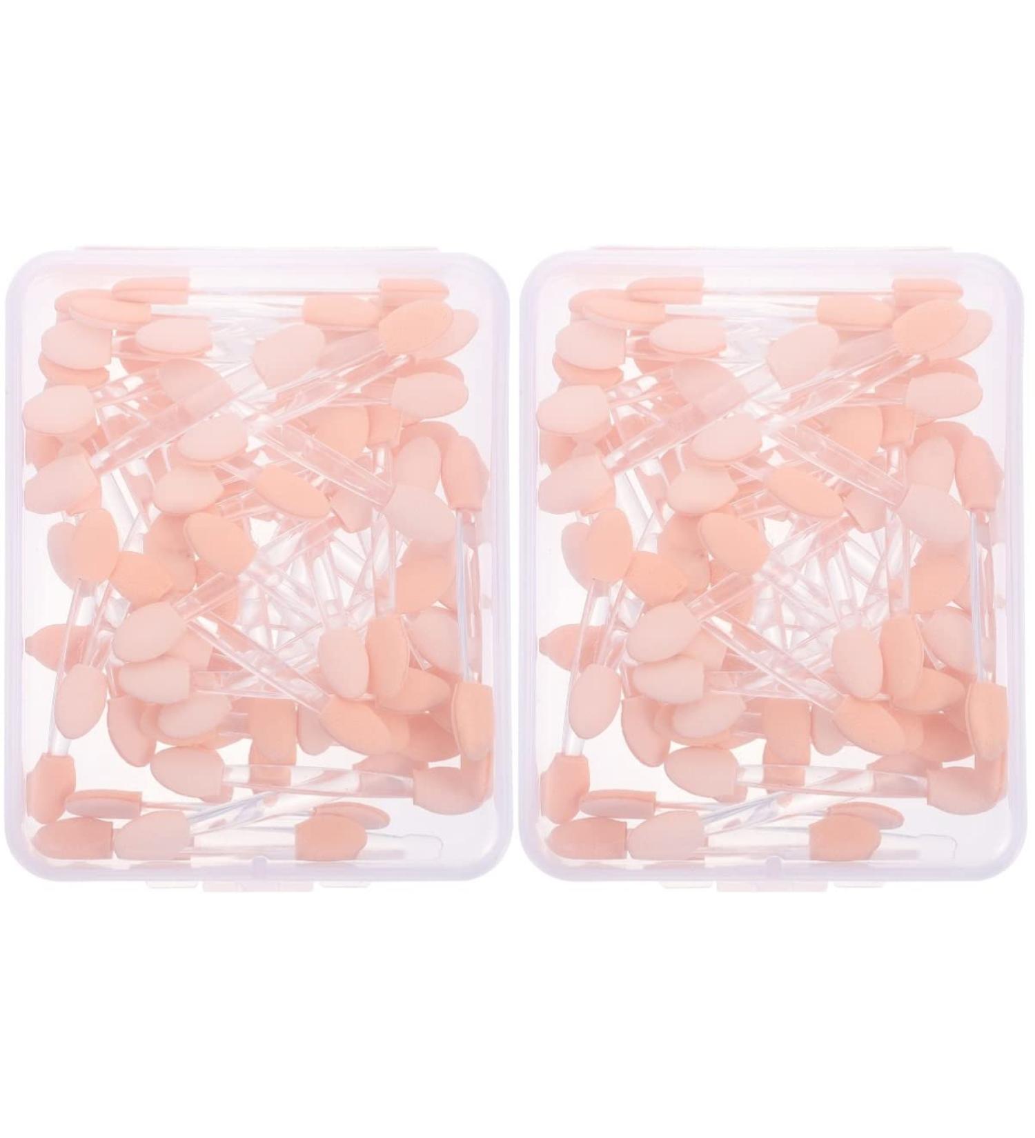 Beavorty 100 Pcs Double Ended Eyeshadow Brush Disposable Makeup Applicator Dual Ended Makeup Brush Girl Woman - Buy Online on GoSupps.com